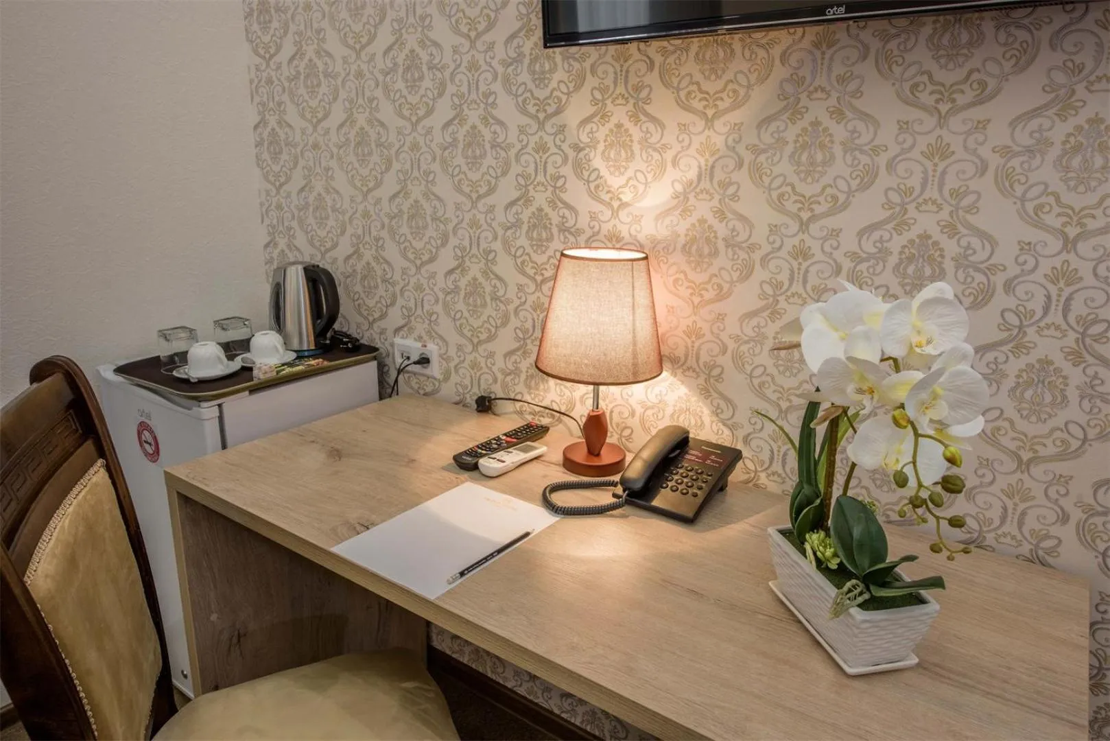 Seating area in Huzur Hotel Tashkent