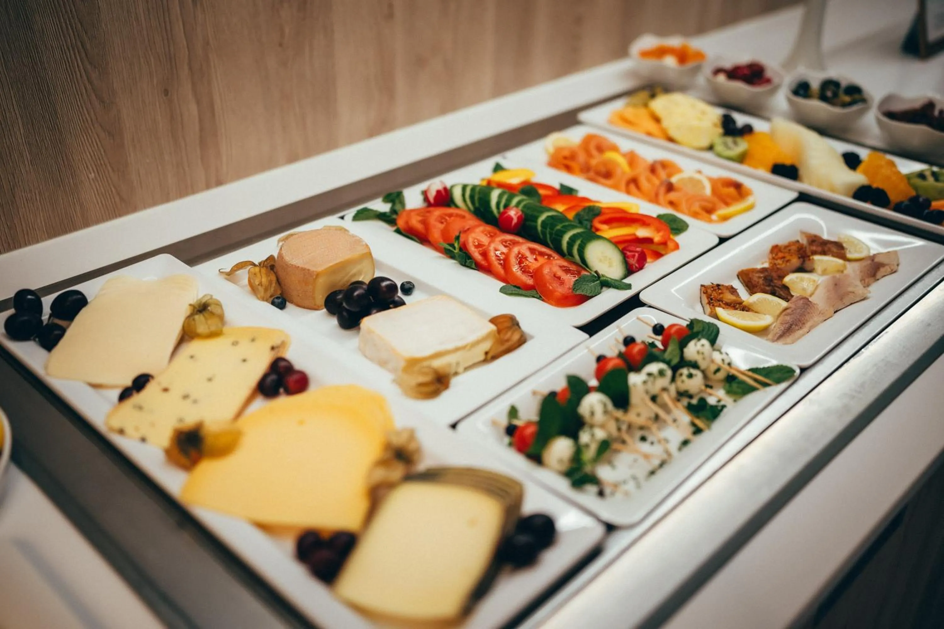 Buffet breakfast in Landidyll Hotel Restaurant Weidenbrück & SPA