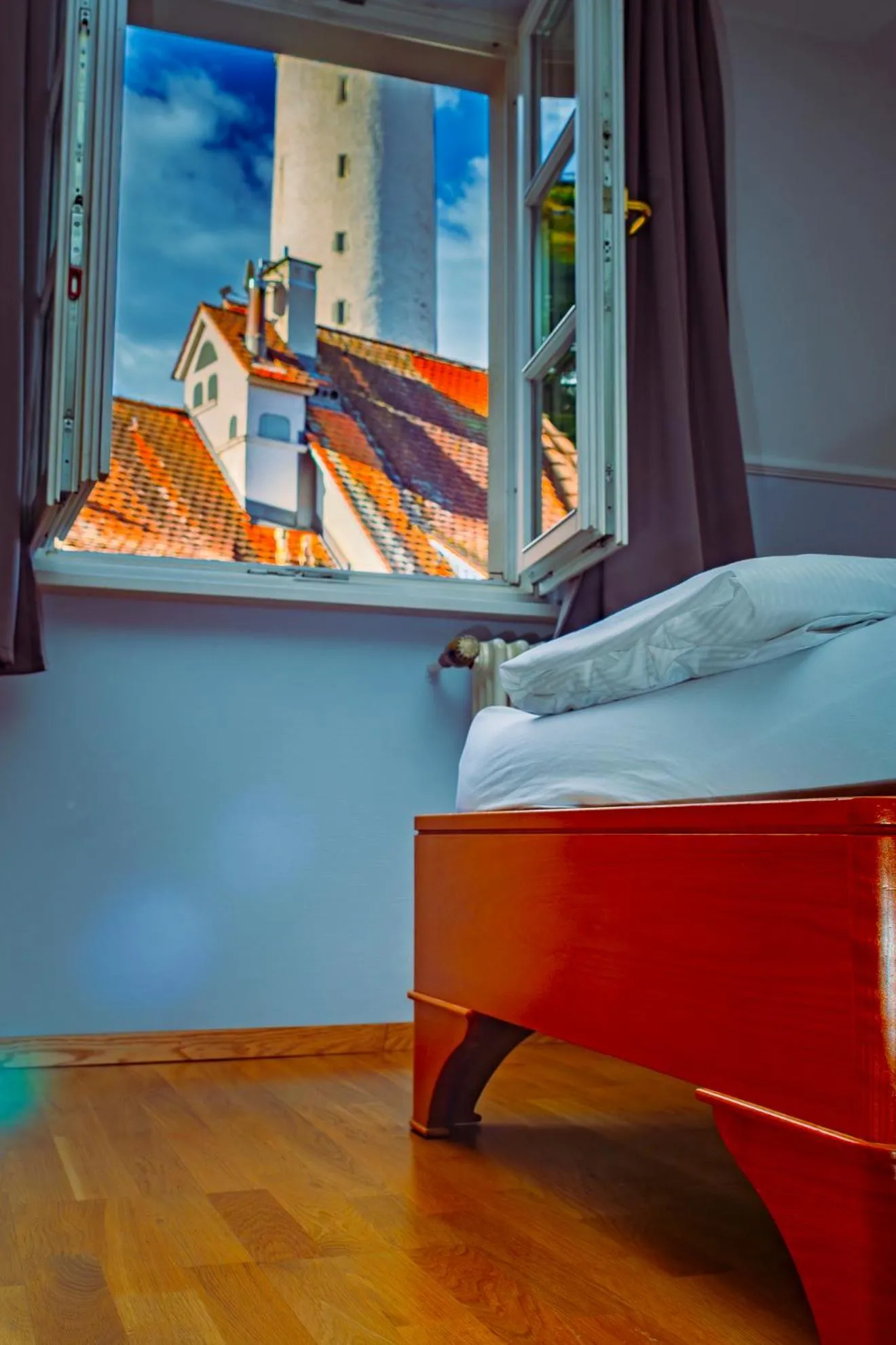 Bed in Hotel Obertor