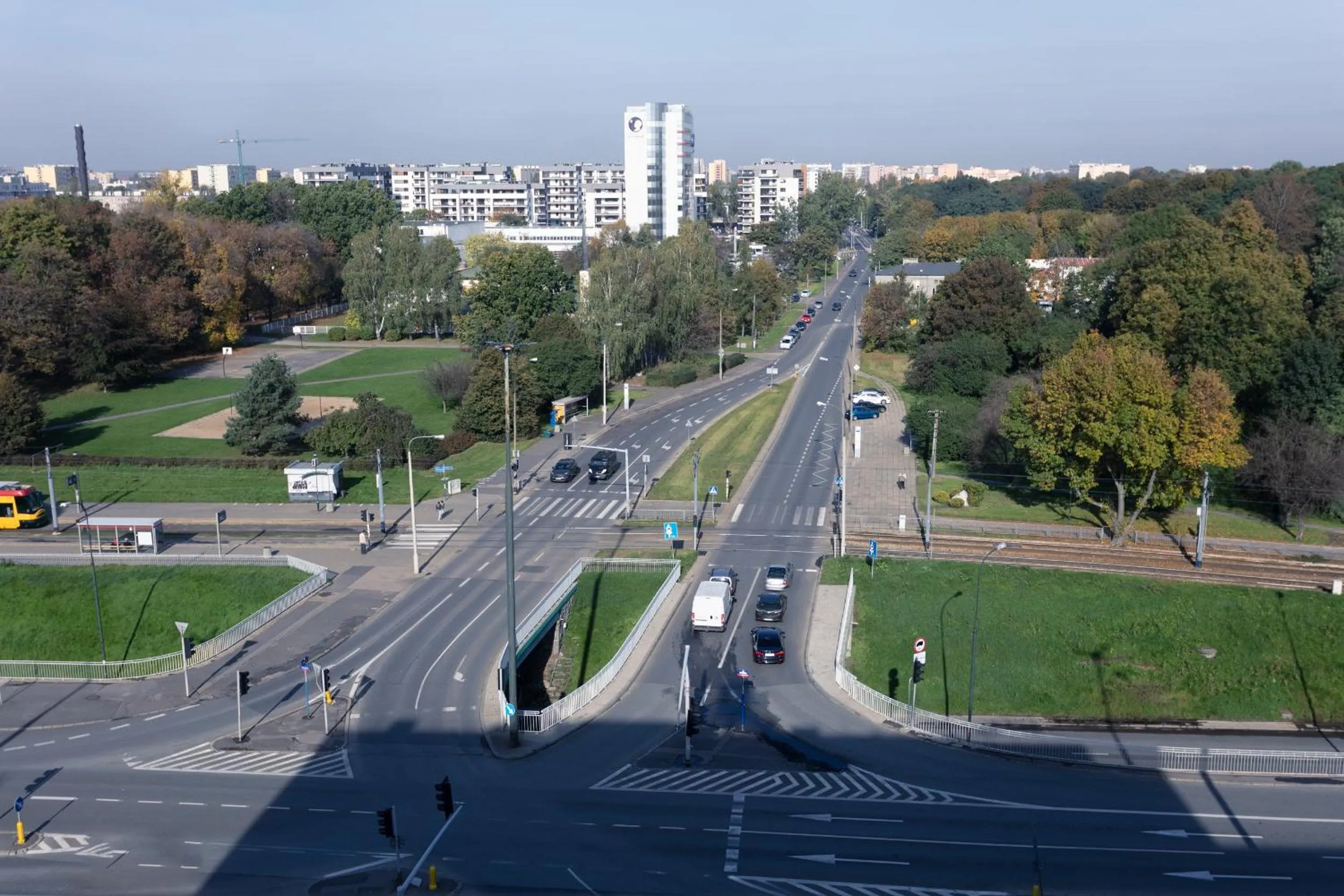 Bird's eye view in Wolska Residence