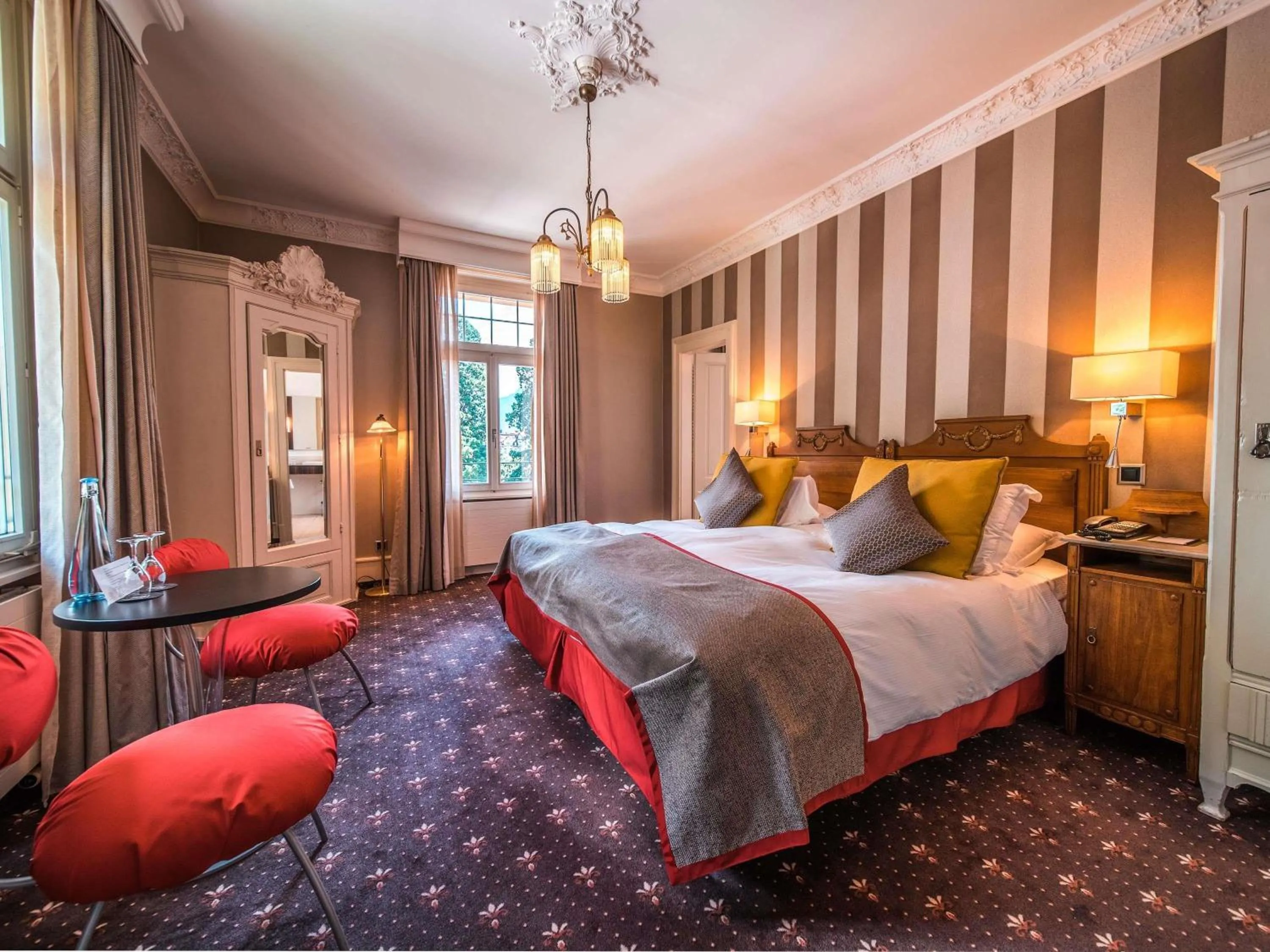 Bedroom, Bed in Royal St. Georges Hotel Interlaken - MGallery Collection