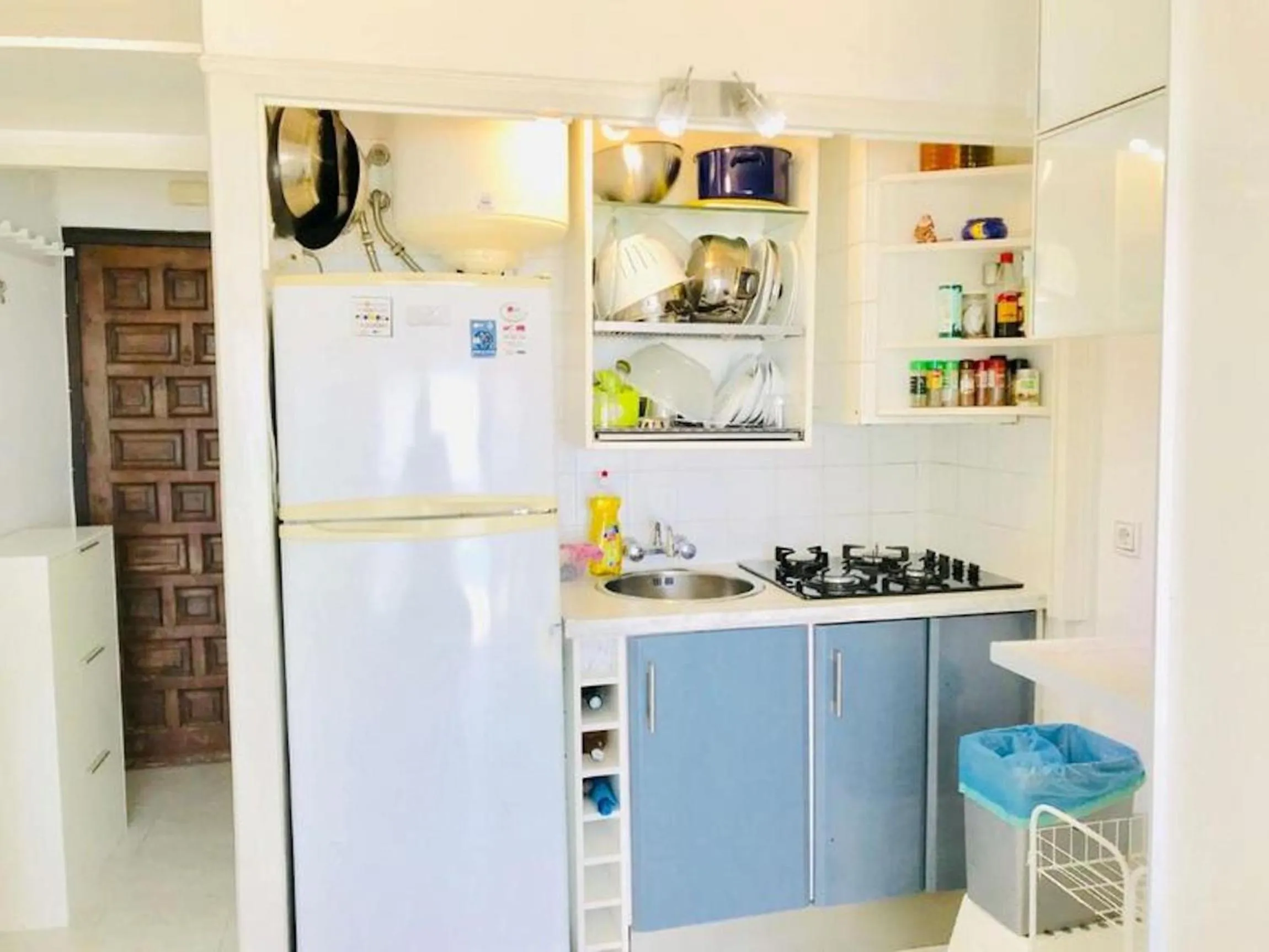 kitchen in Investingspain Studio beach paradise front sea views on the beach