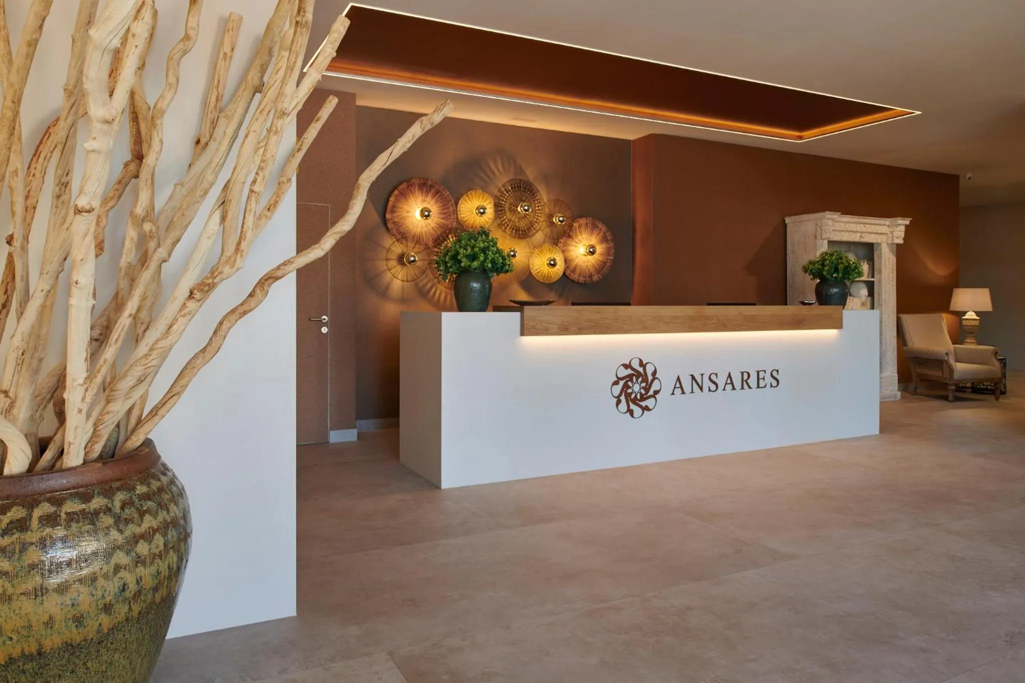 Lobby or reception in Ansares Hotel