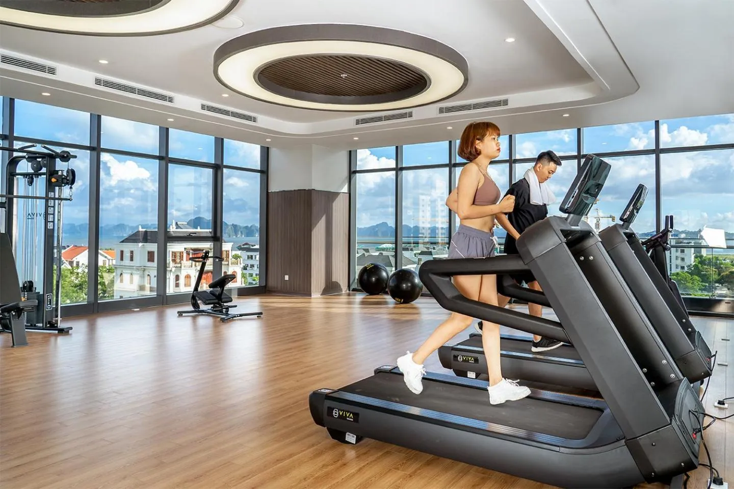 Fitness centre/facilities in DeLaSea Ha Long Hotel - Modern Bayview Escape