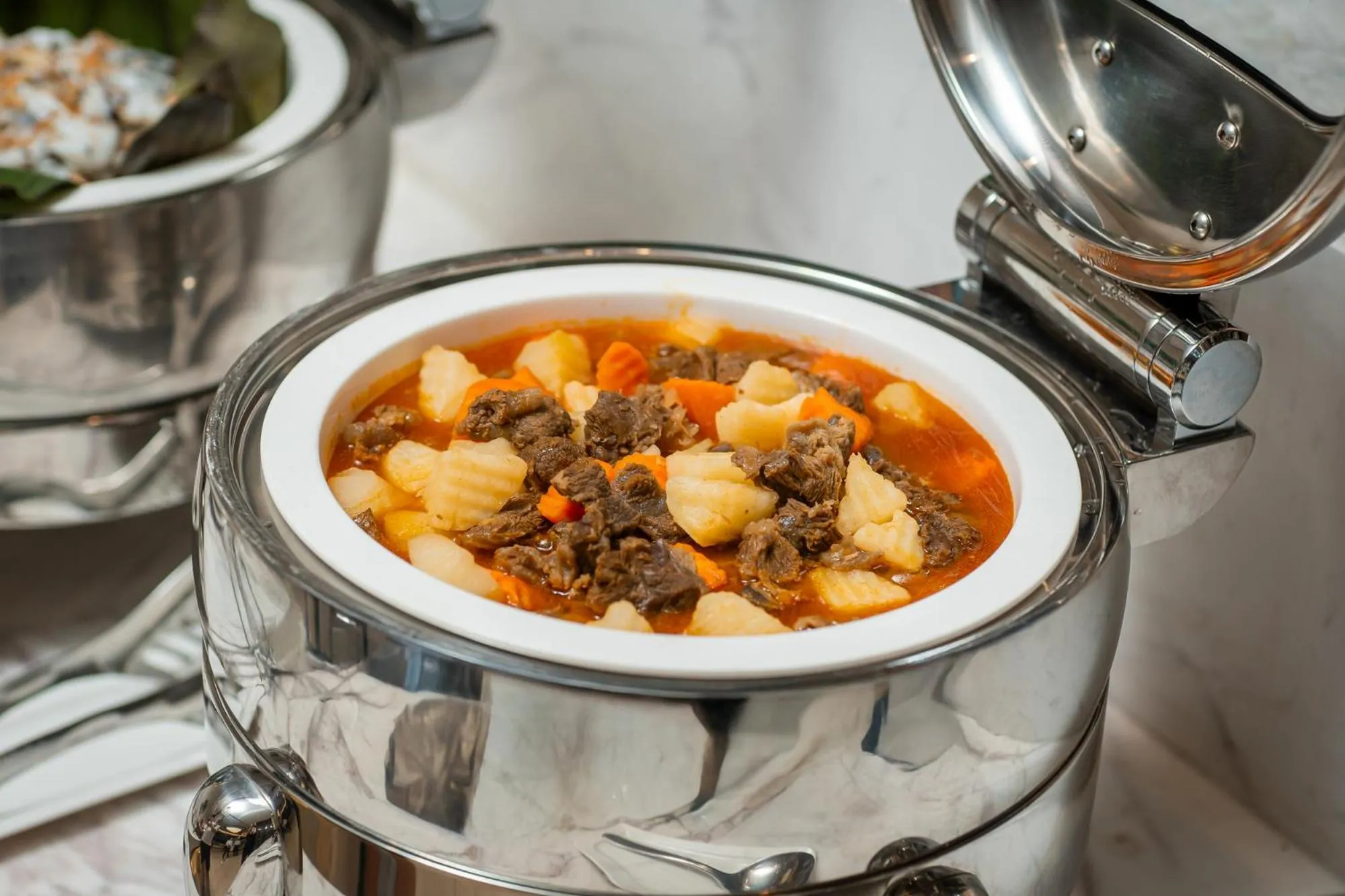 Buffet breakfast in DeLaSea Ha Long Hotel - Modern Bayview Escape