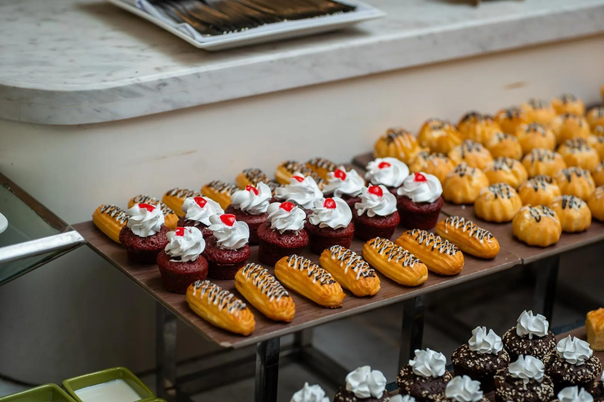 Buffet breakfast in DeLaSea Ha Long Hotel - Modern Bayview Escape