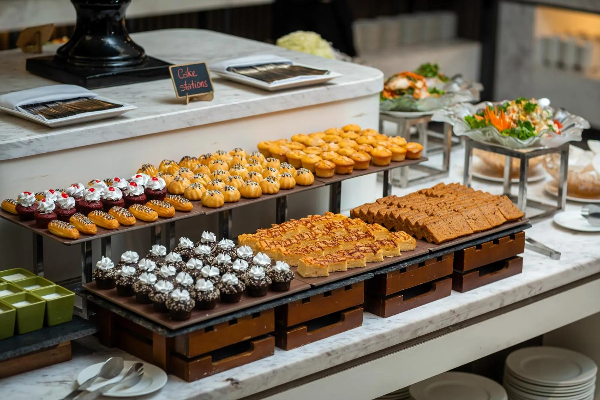 Buffet breakfast in DeLaSea Ha Long Hotel - Modern Bayview Escape