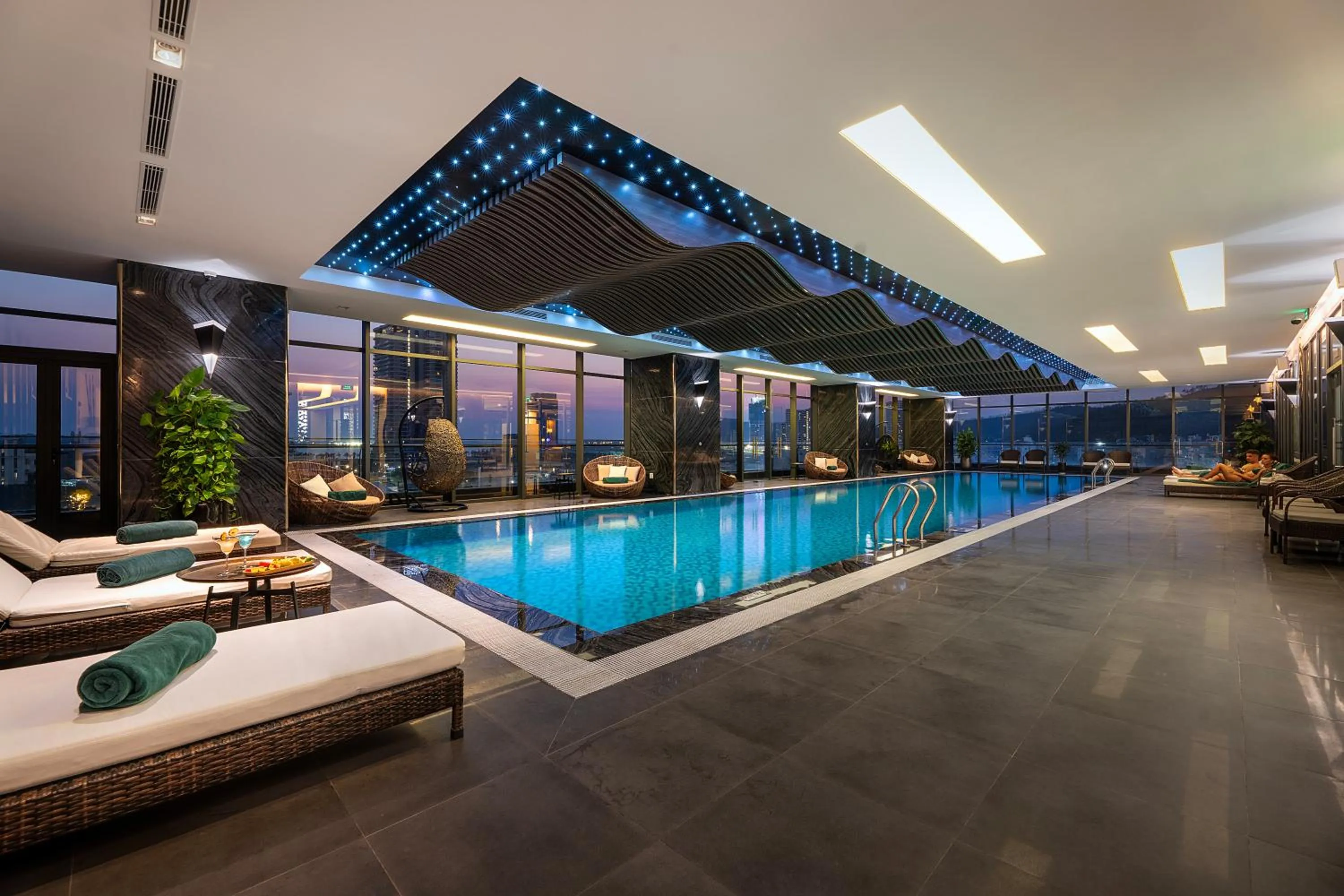 Pool view in DeLaSea Ha Long Hotel - Modern Bayview Escape