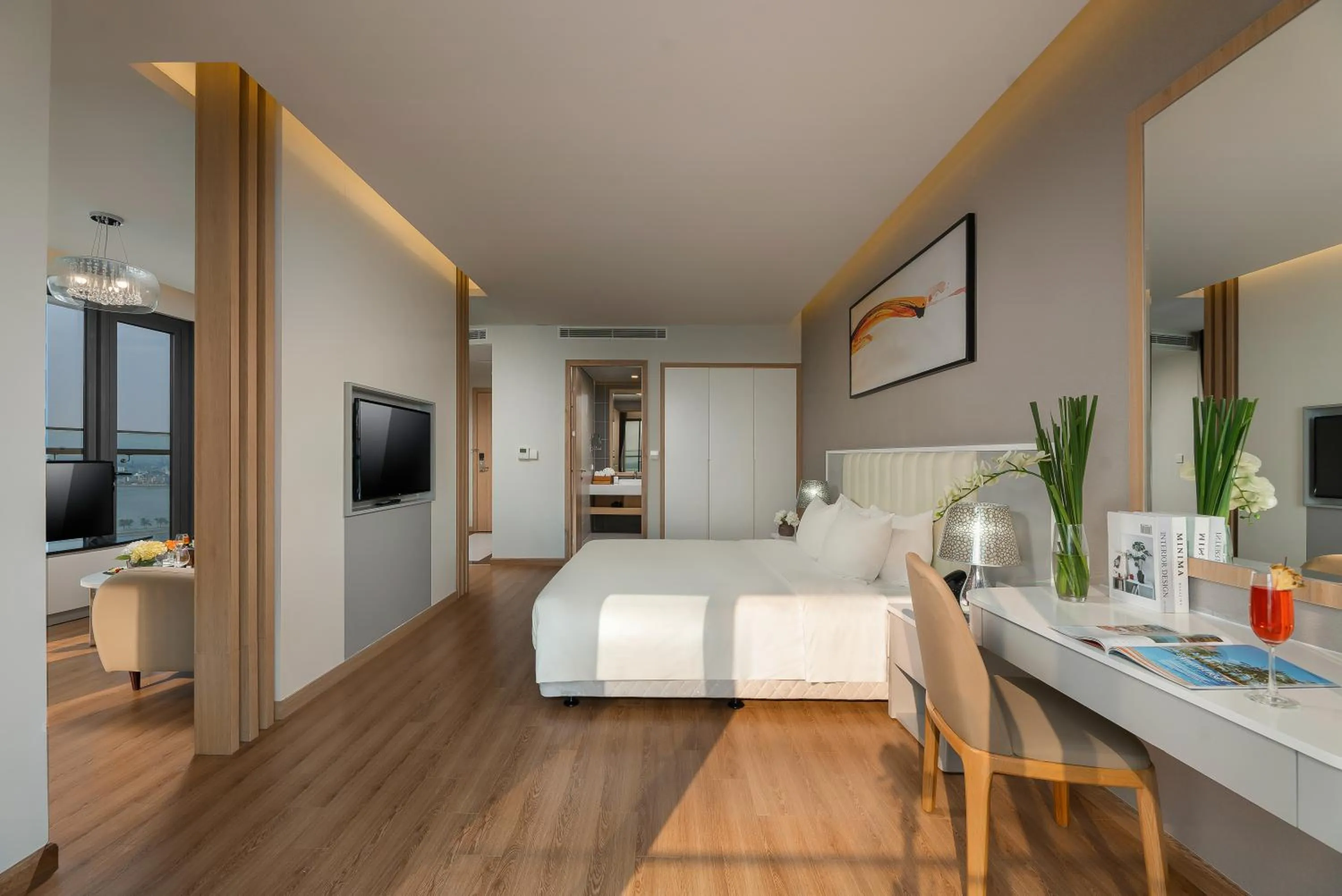 Bedroom, Bed in DeLaSea Ha Long Hotel - Modern Bayview Escape