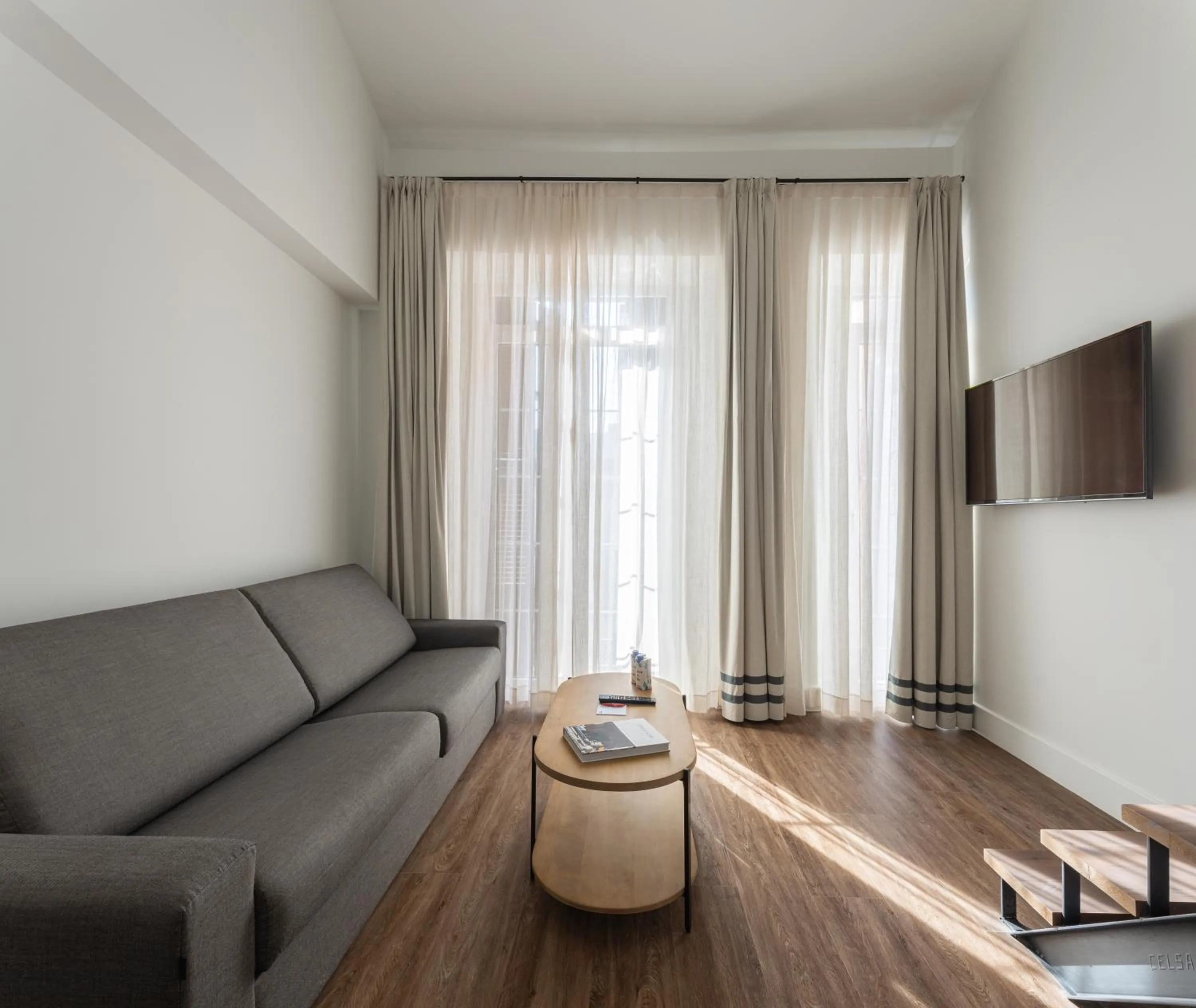 Living room in TOC Hostel Malaga