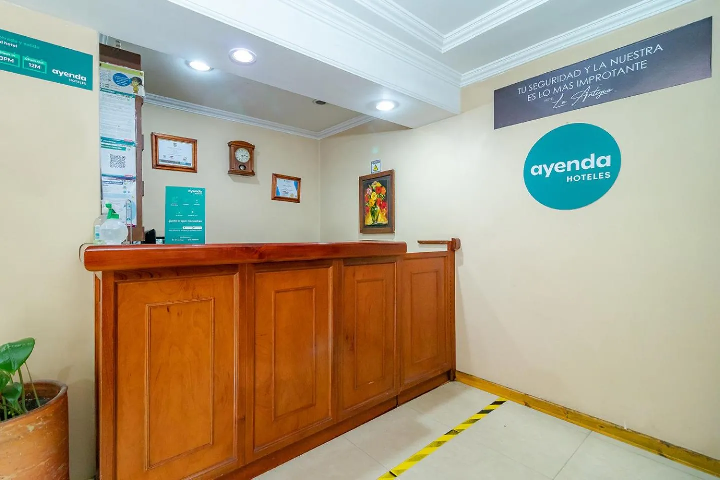 Lobby or reception in Ayenda La Antigua