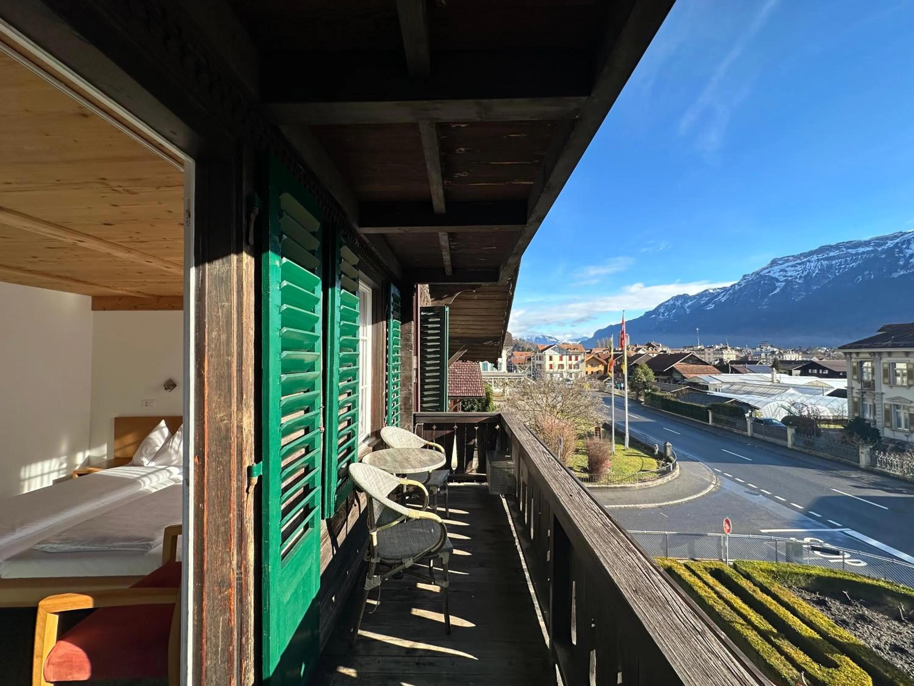 Balcony/Terrace in Hotel Chalet Swiss