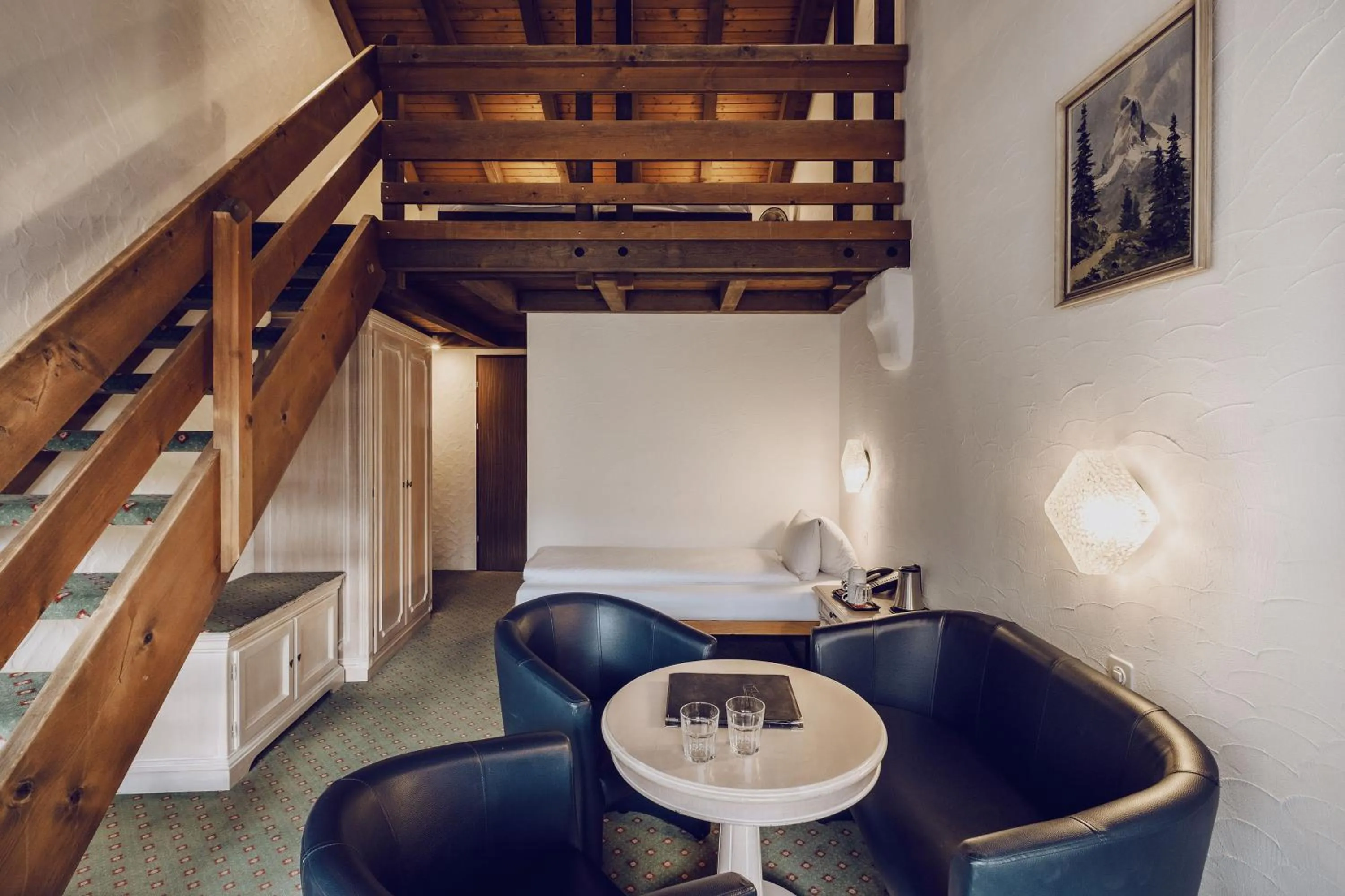 Seating area in Hotel Chalet Swiss