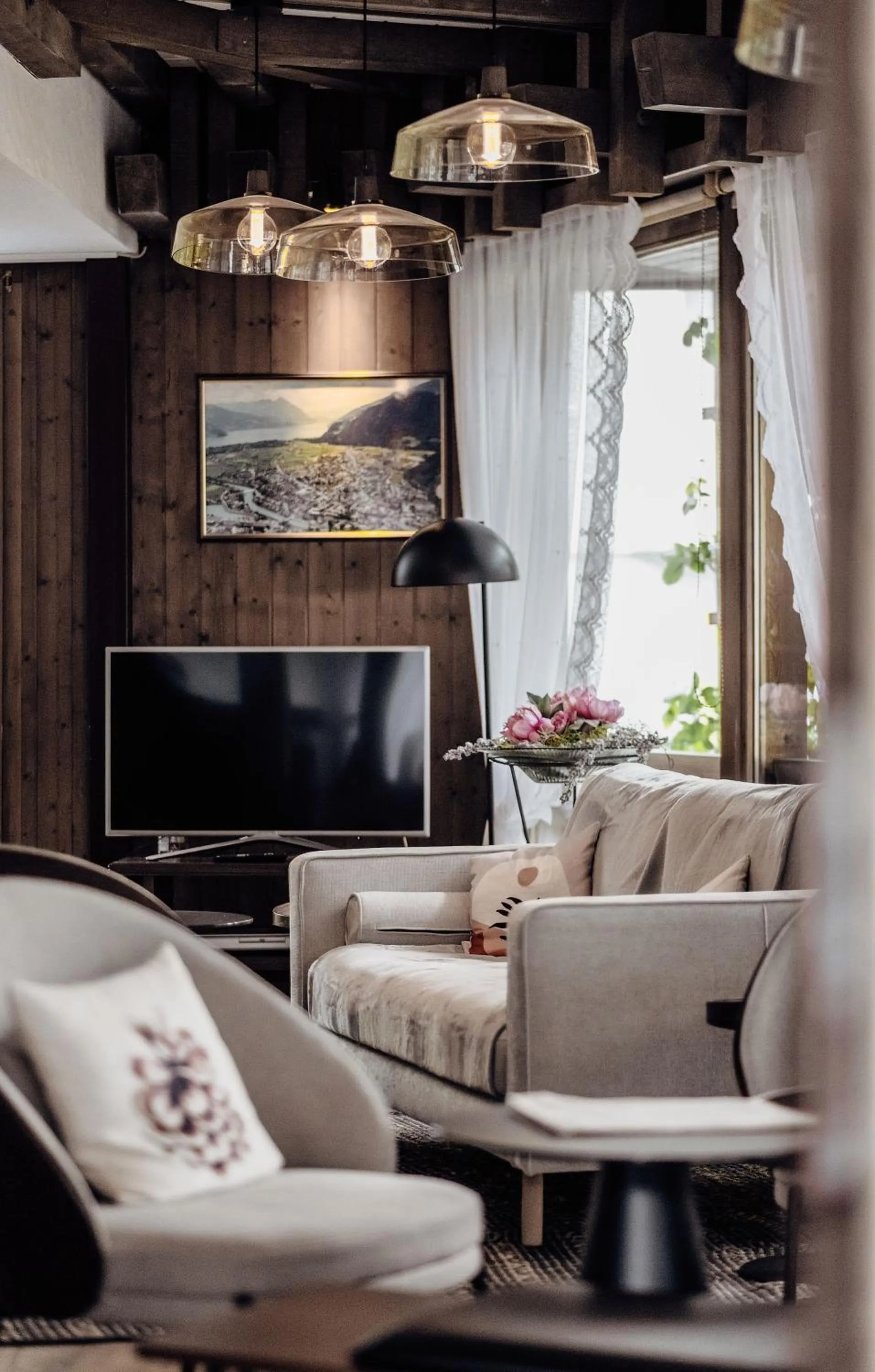 Living room in Hotel Chalet Swiss