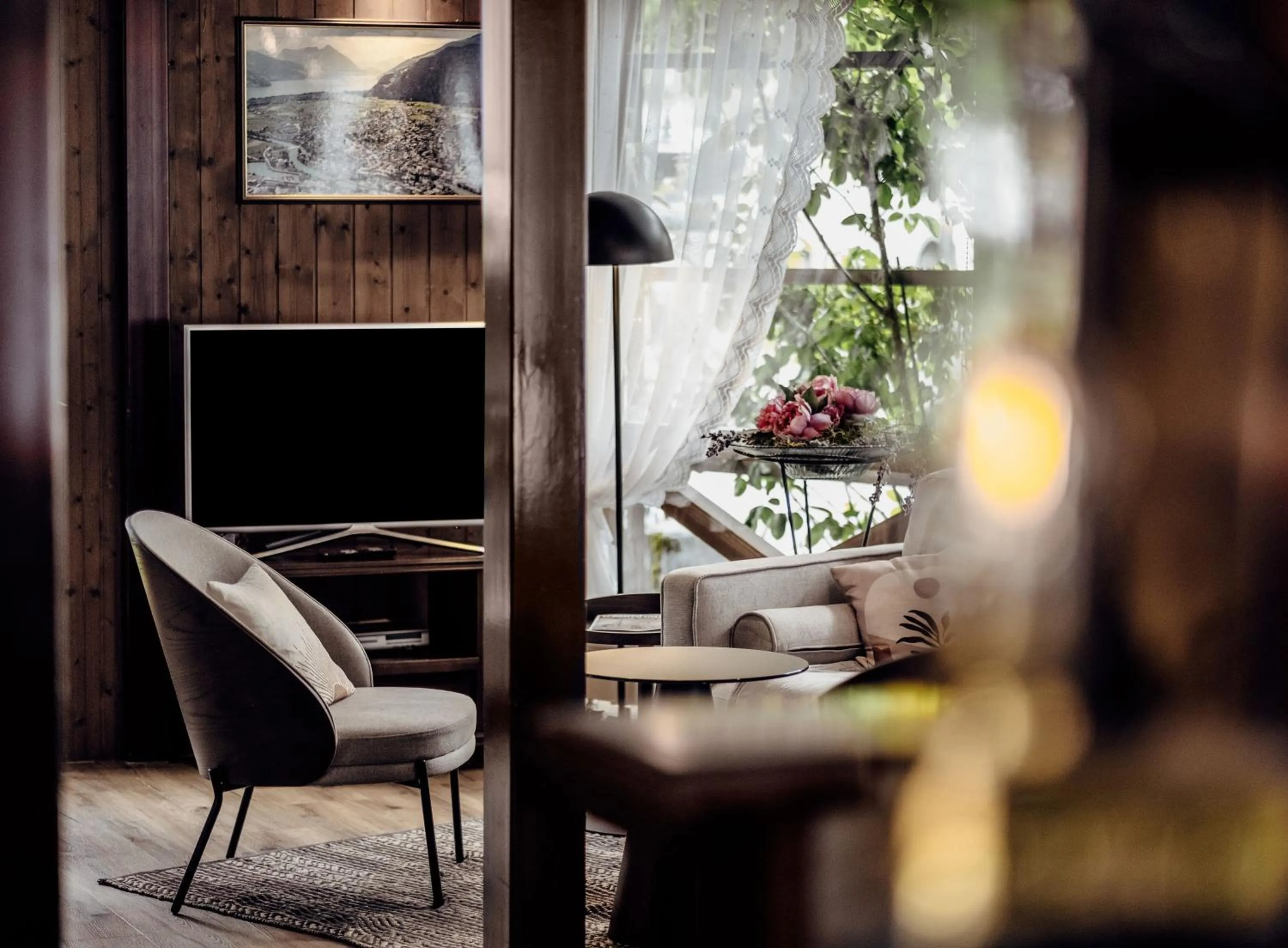 Living room in Hotel Chalet Swiss