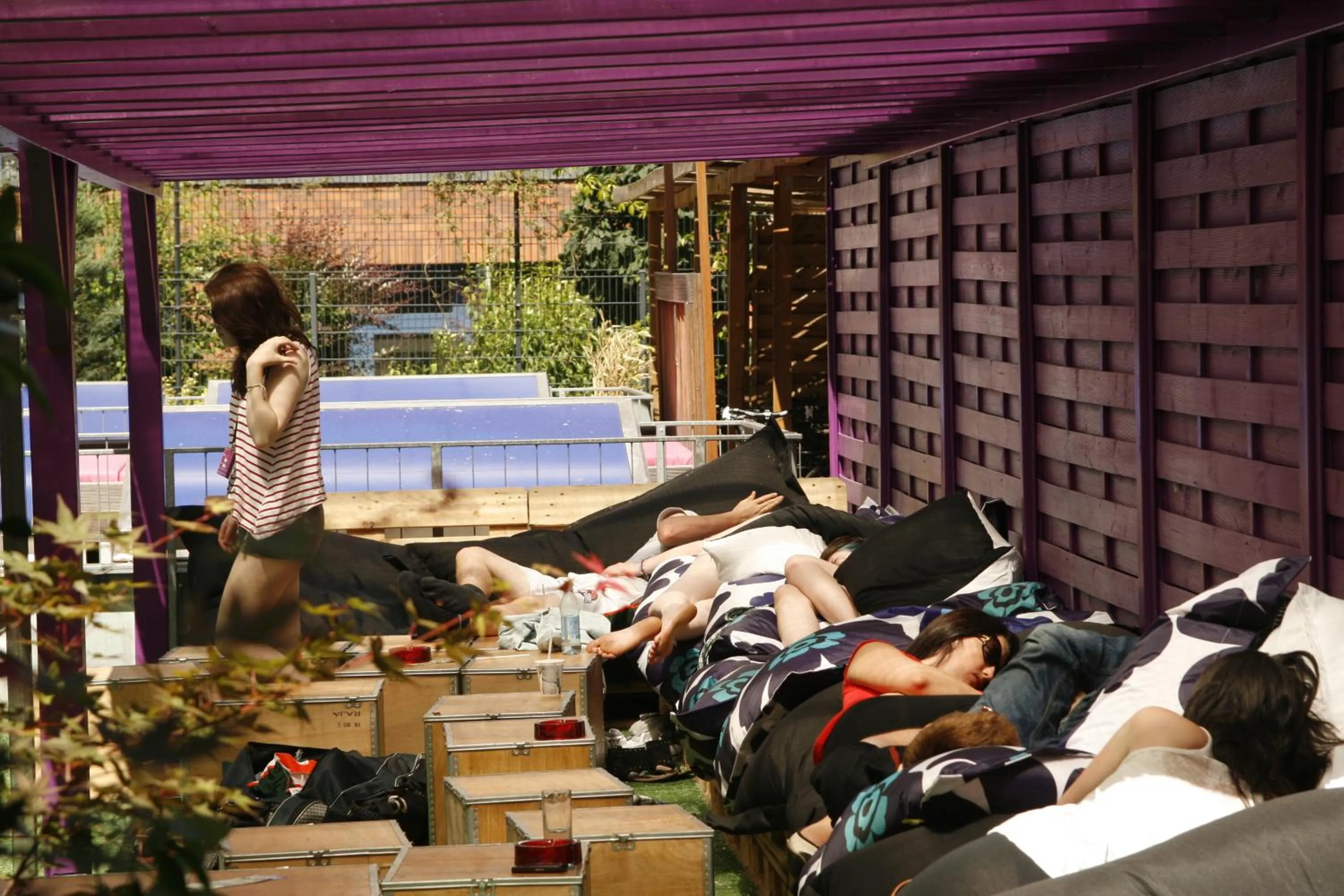 Patio in St Christopher's Inn Berlin - Mitte