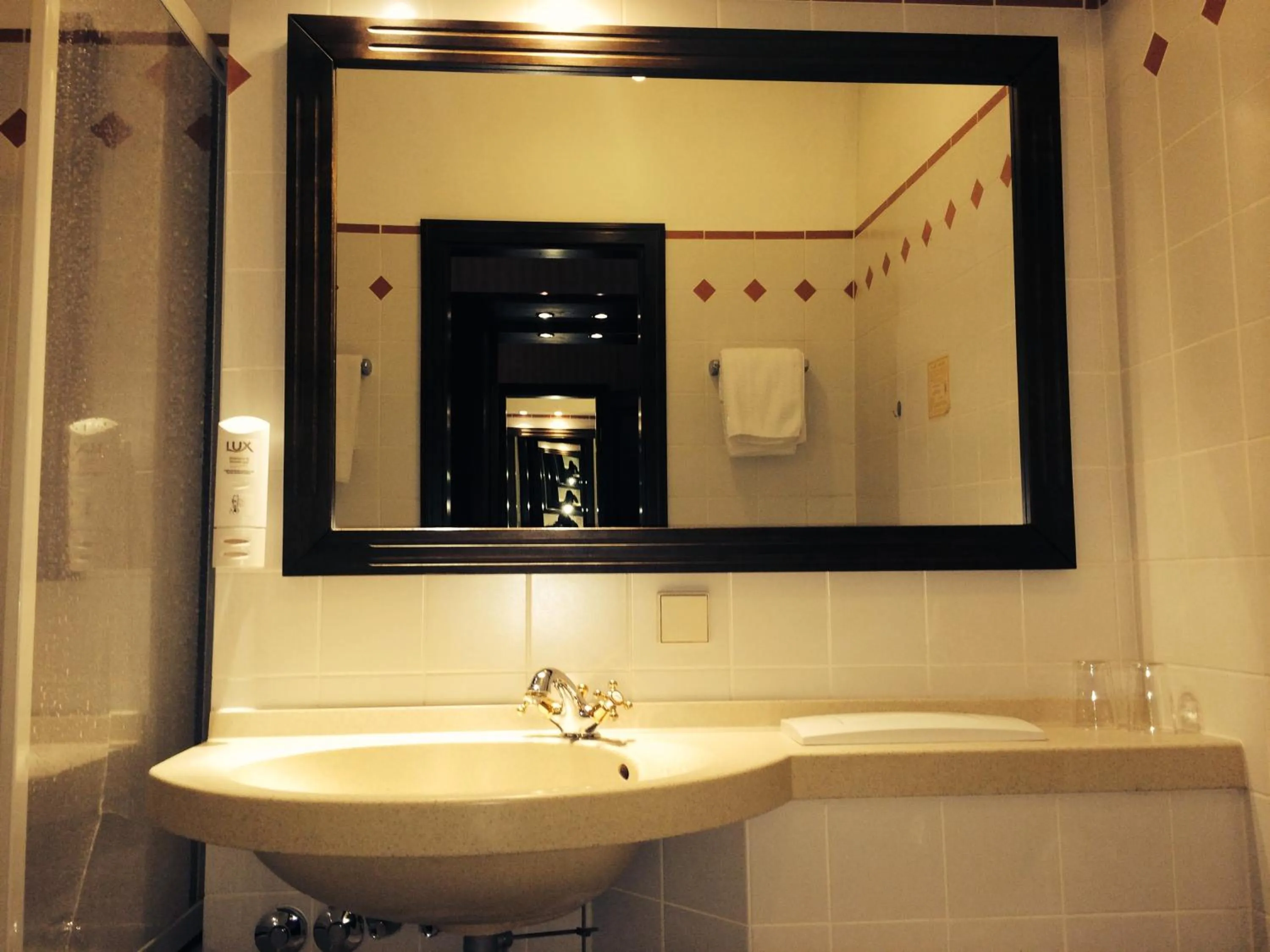 Bathroom in Hotel BB Bahnhof Bertsdorf