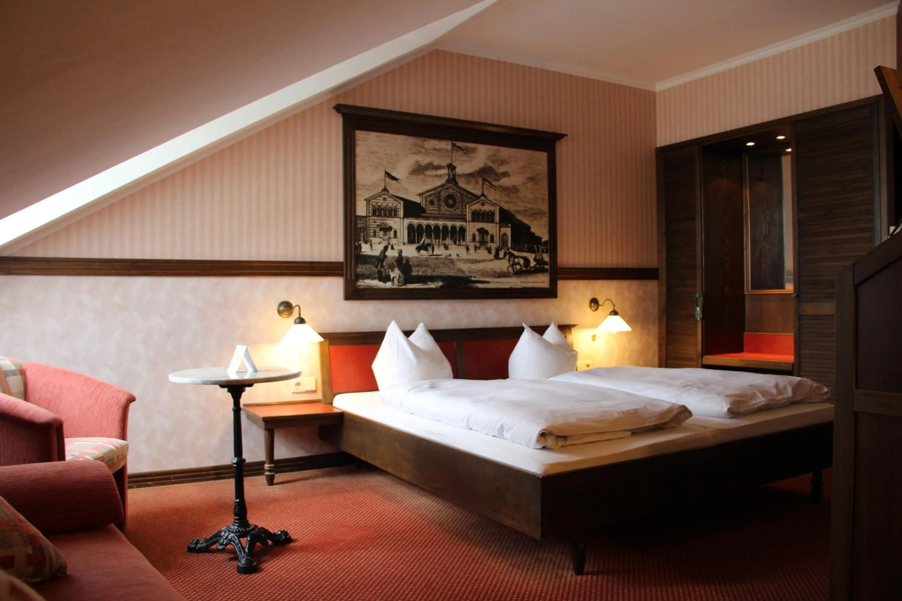 Decorative detail, Bed in Hotel BB Bahnhof Bertsdorf