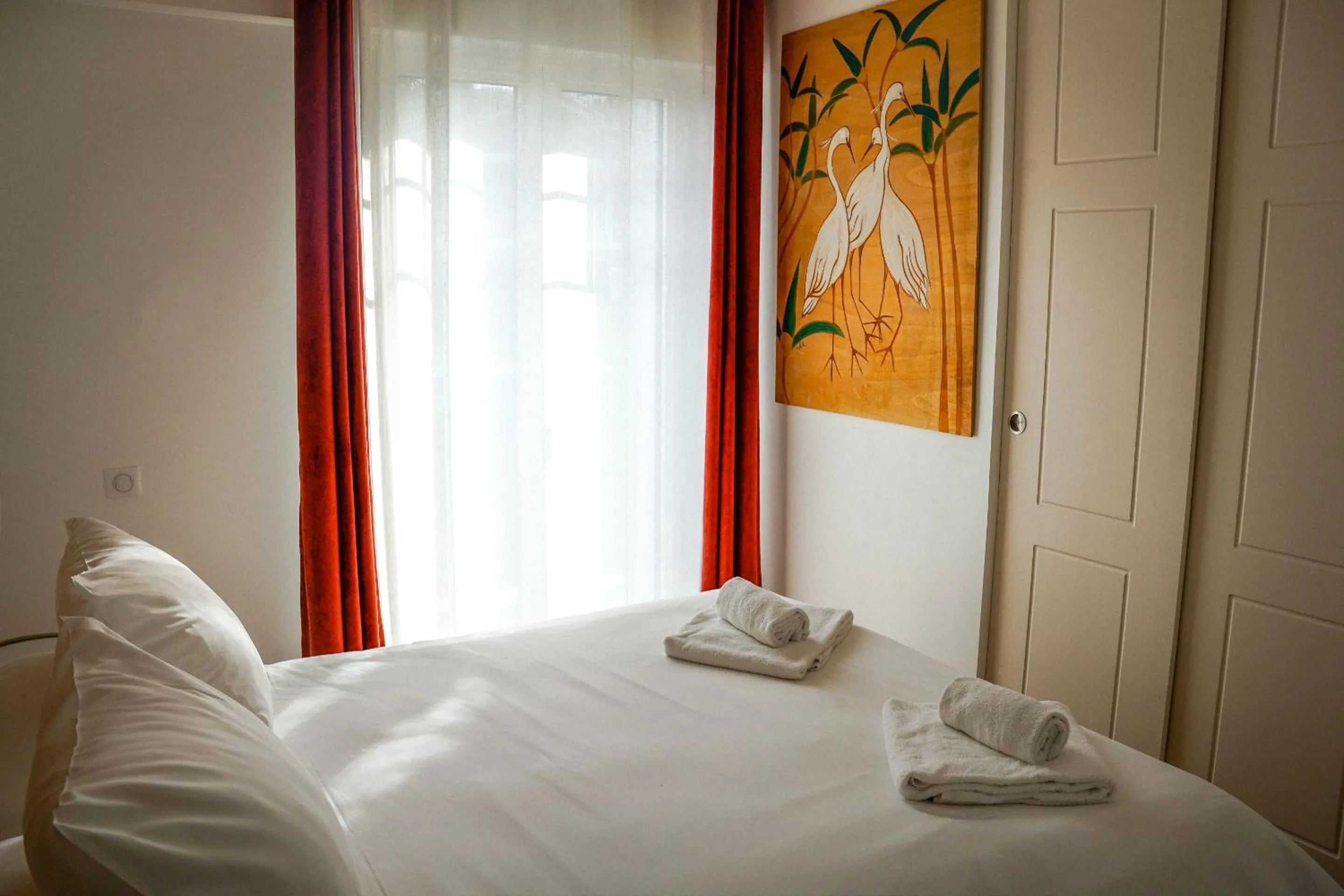 Bedroom, Bed in Villa Aitama