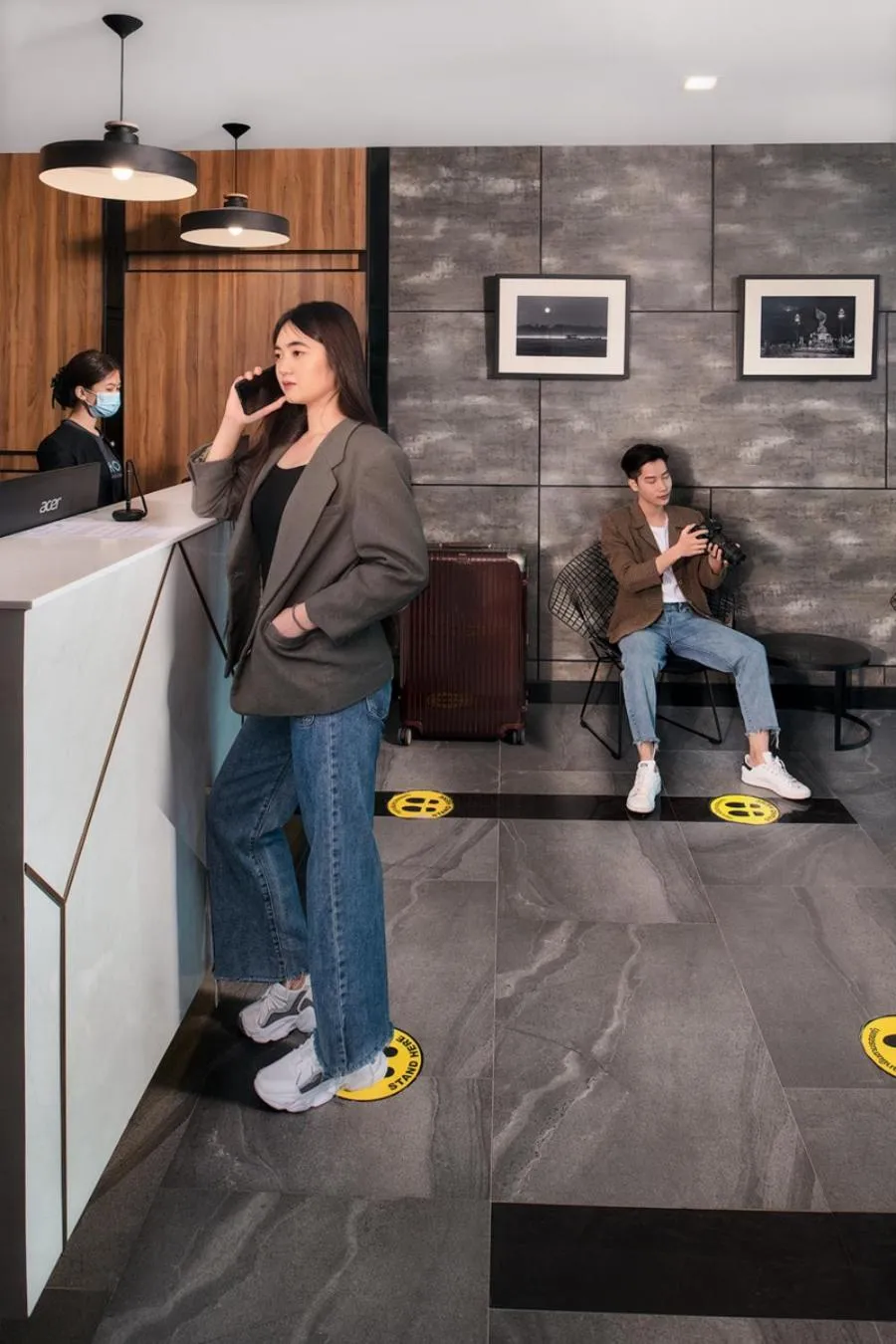 Lobby or reception in R2 Hotel