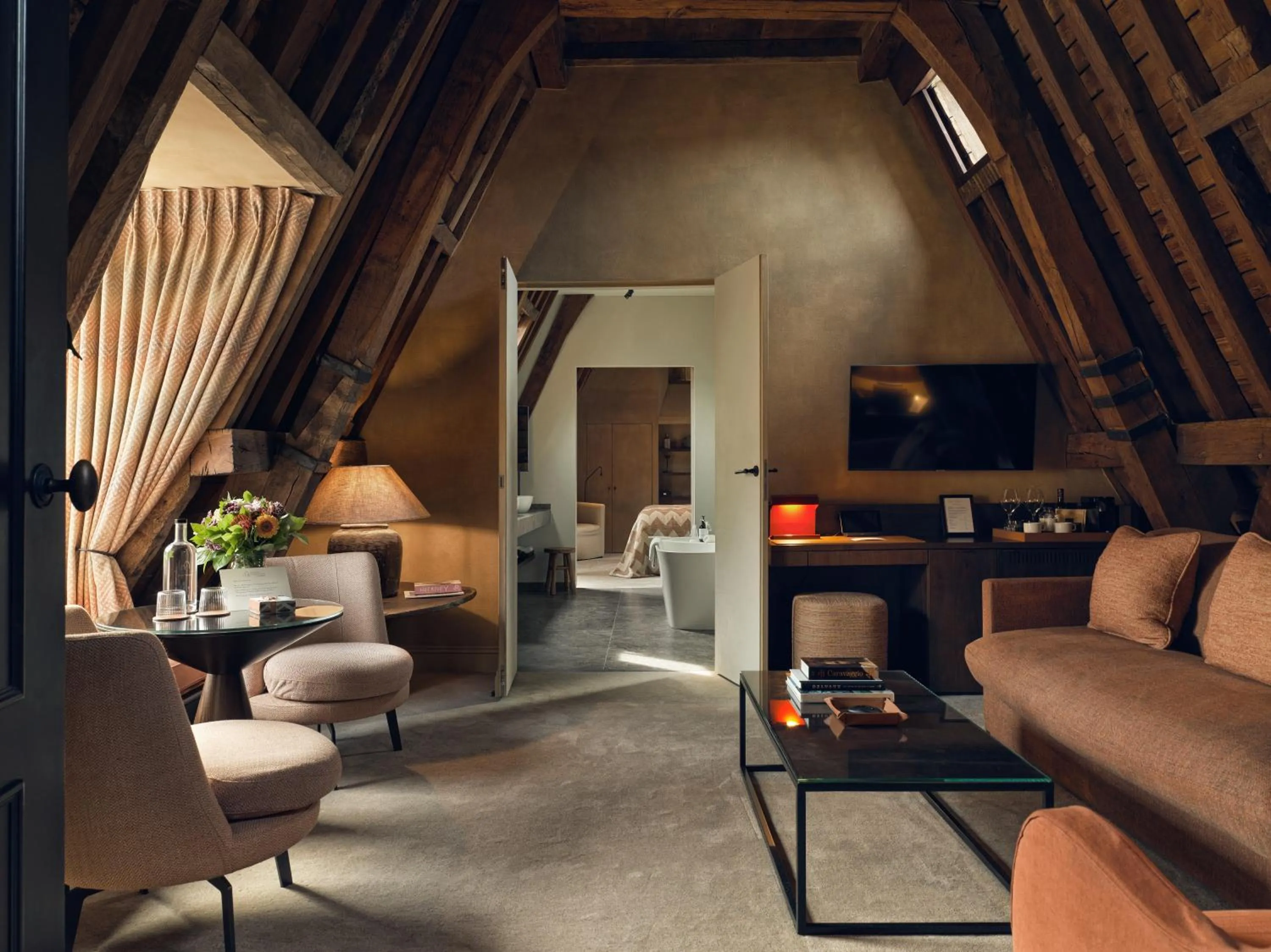 Living room in Botanic Sanctuary Antwerp - The Leading Hotels of the World