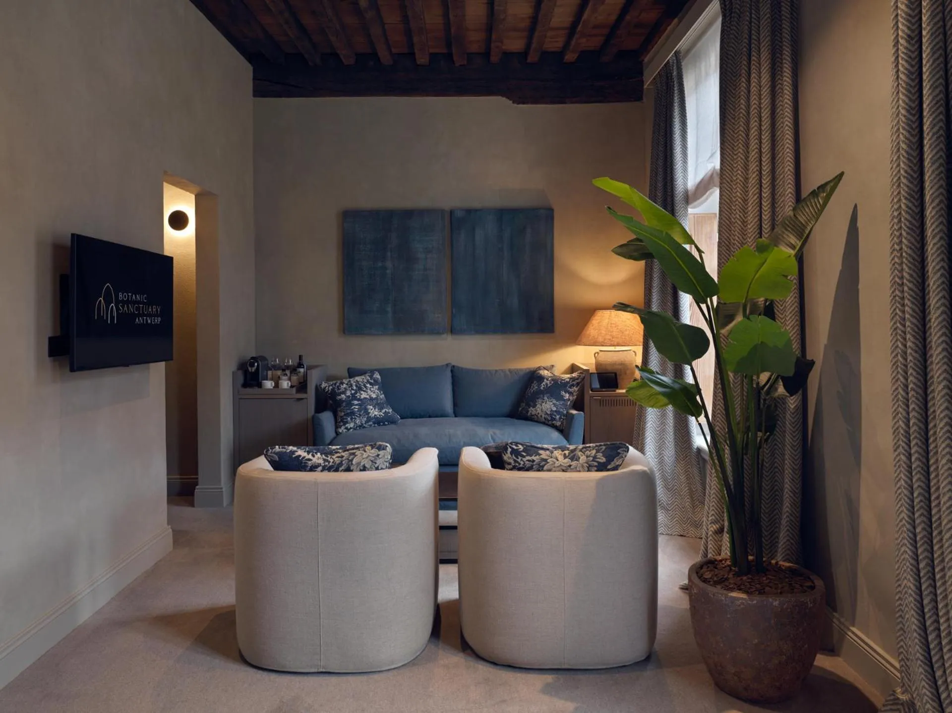 Seating area in Botanic Sanctuary Antwerp - The Leading Hotels of the World