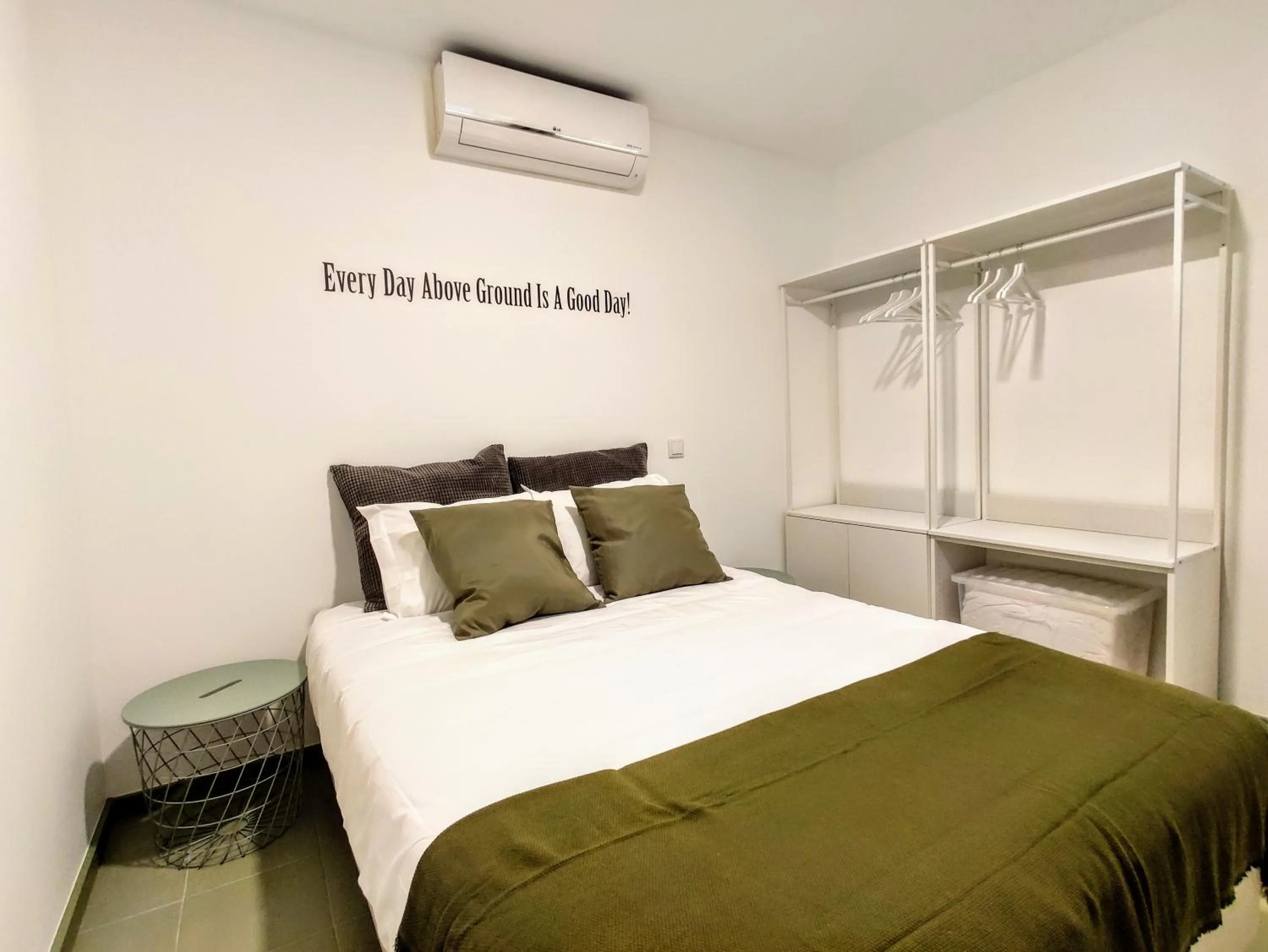 Bedroom in Bombarda Cinema Apartments