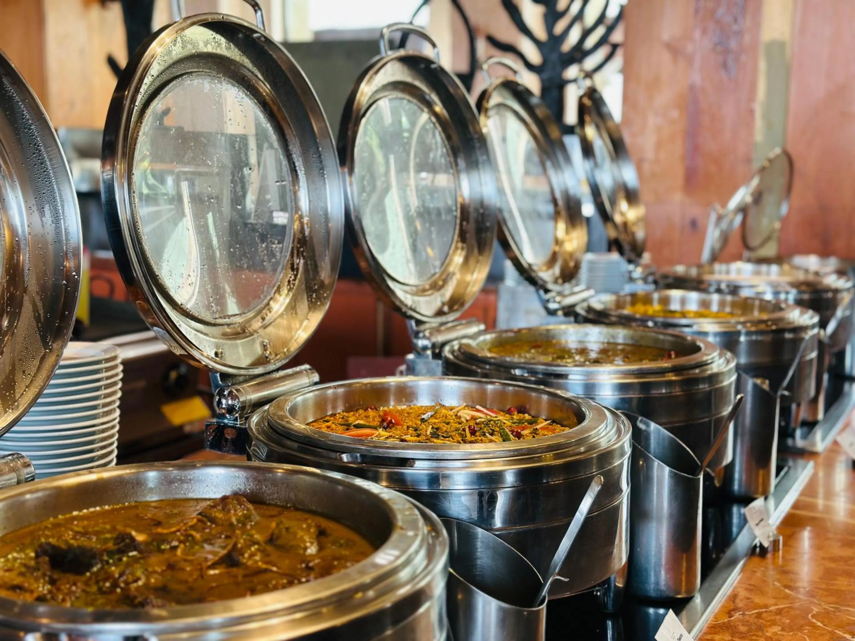 Buffet breakfast in Pearl Continental Hotel Malam Jabba