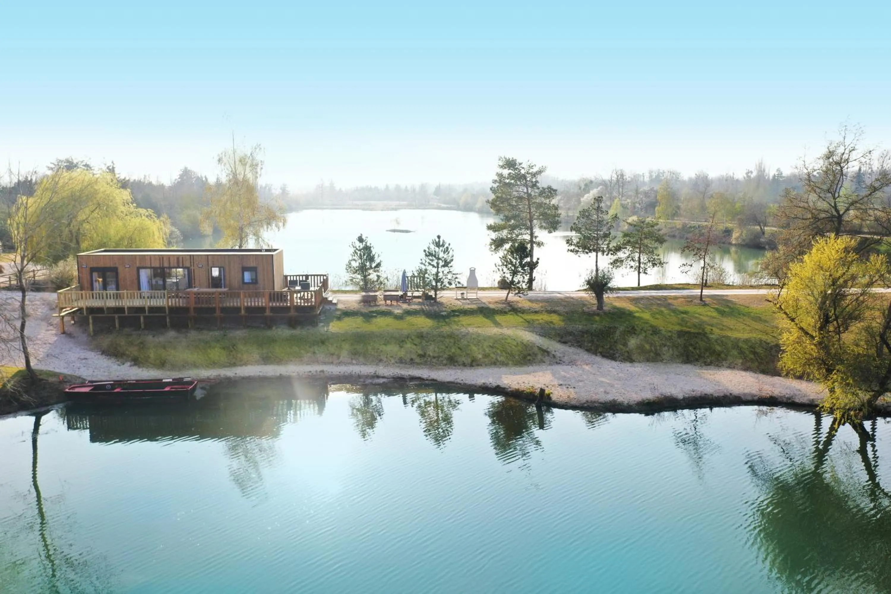 Natural landscape in Les Etangs de la Bassée