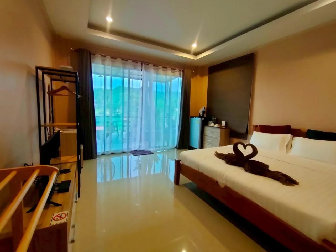 Photo of the whole room, Bed in Rimwang The River Life