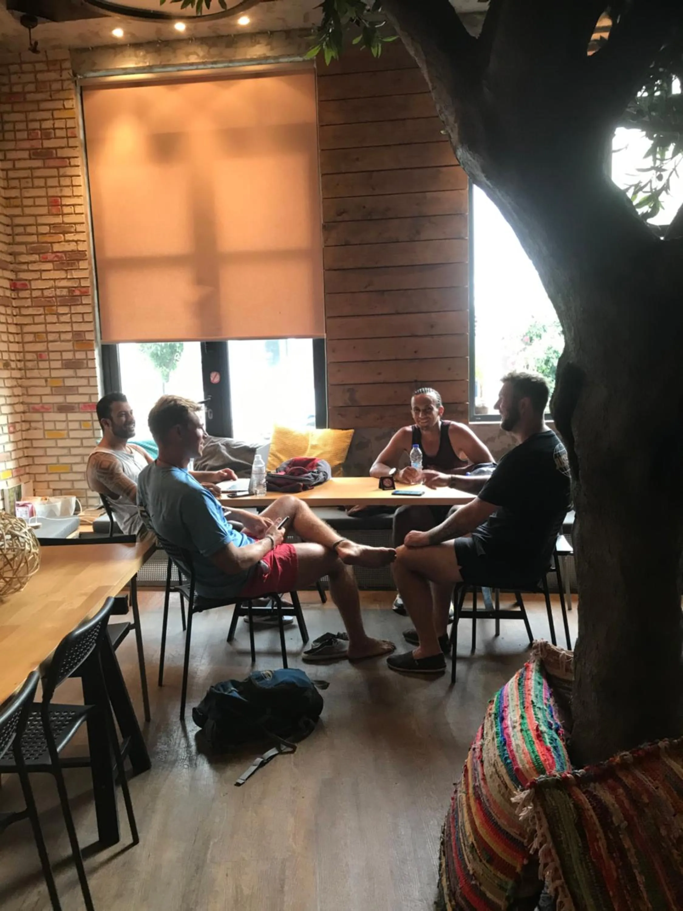 Communal lounge/ TV room in Iconic Athens Hostel