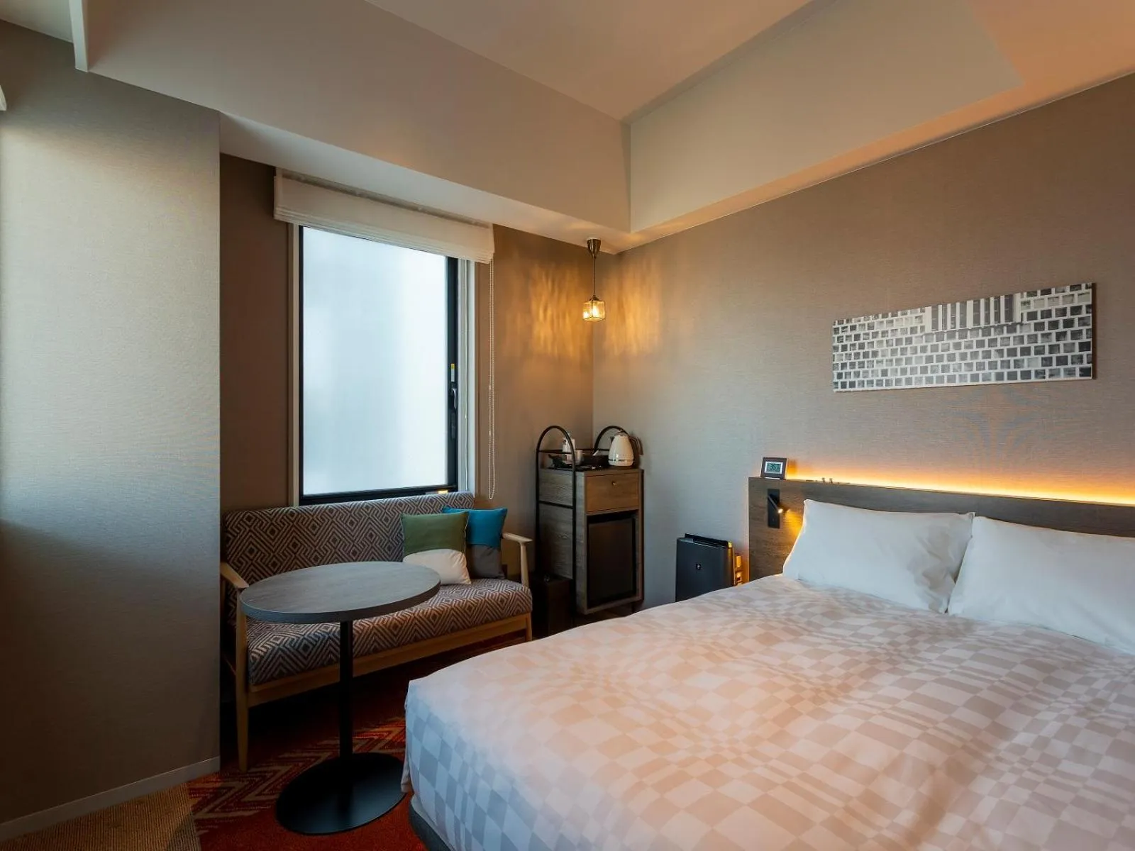 View (from property/room), Bed in Royal Park Hotel Kurashiki