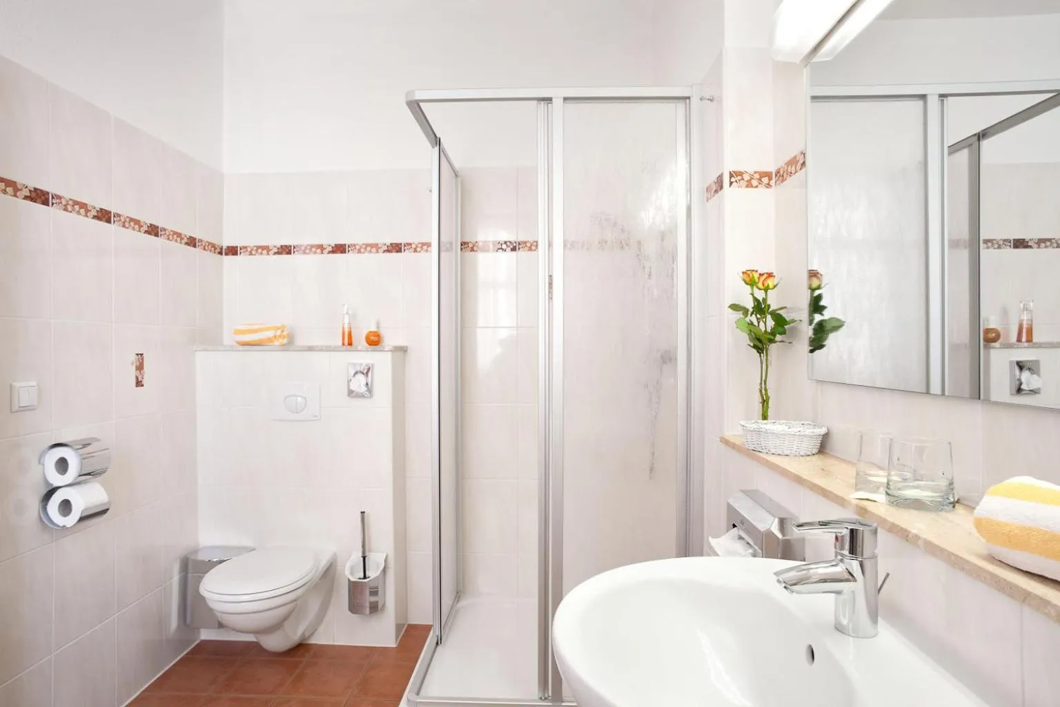 Bathroom in Hotel-Pension Am Schwanenteich