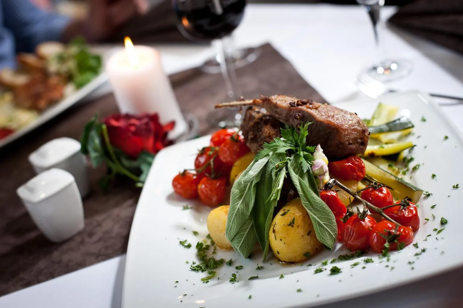 Food close-up in Hotel-Pension Am Schwanenteich