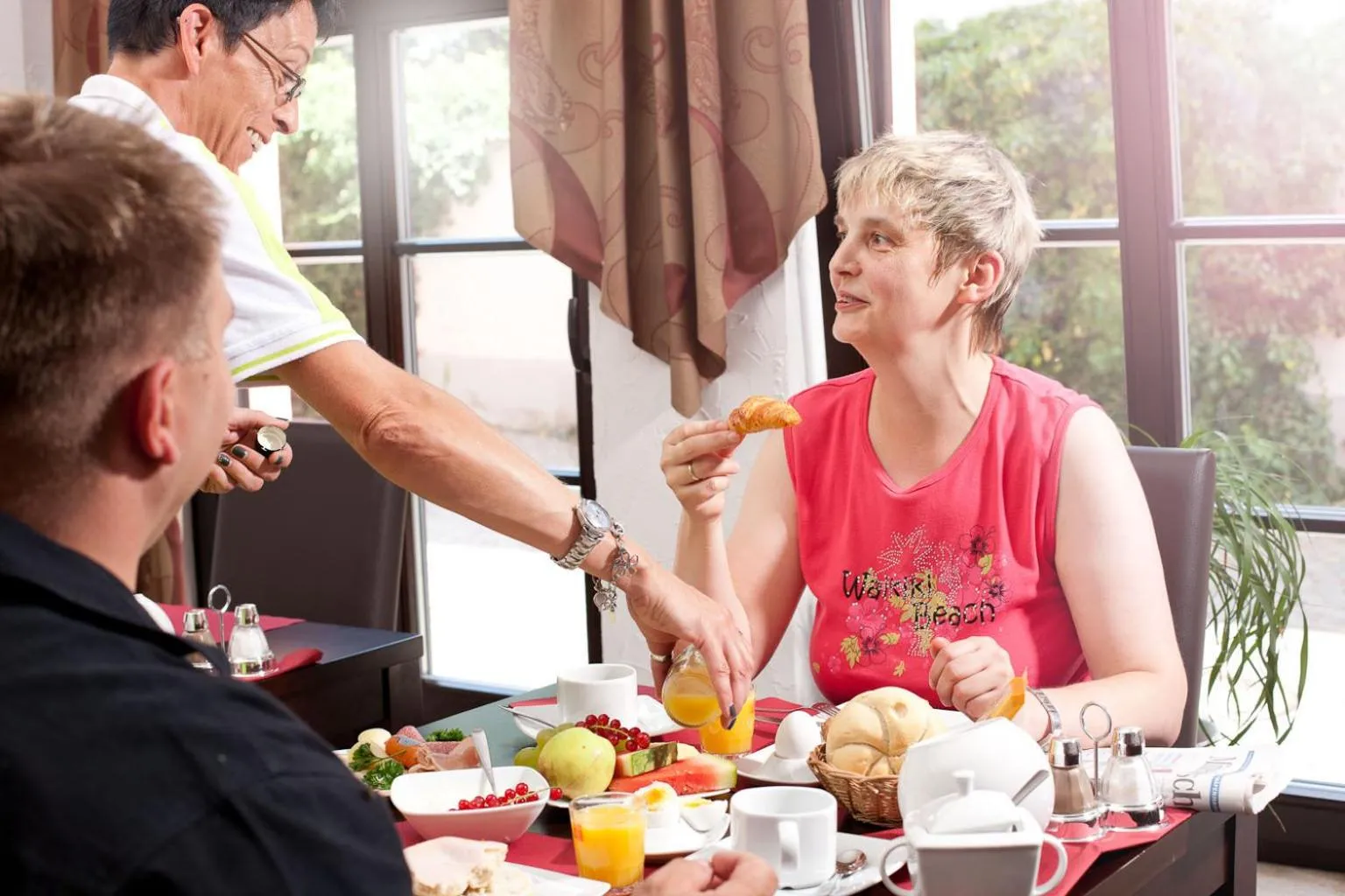 Guests in Hotel-Pension Am Schwanenteich