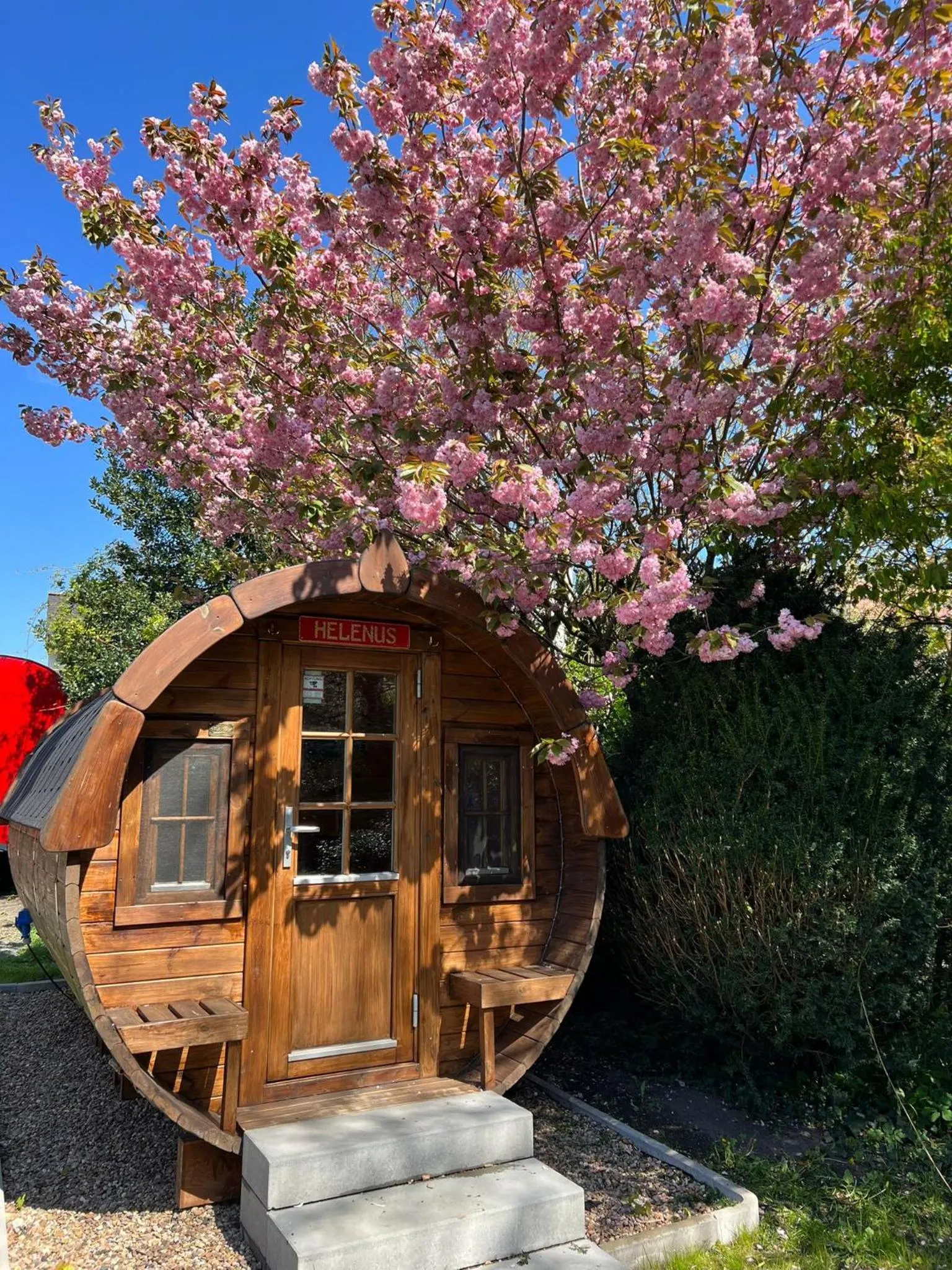 Garden view in Hotel Columbus und Glamping