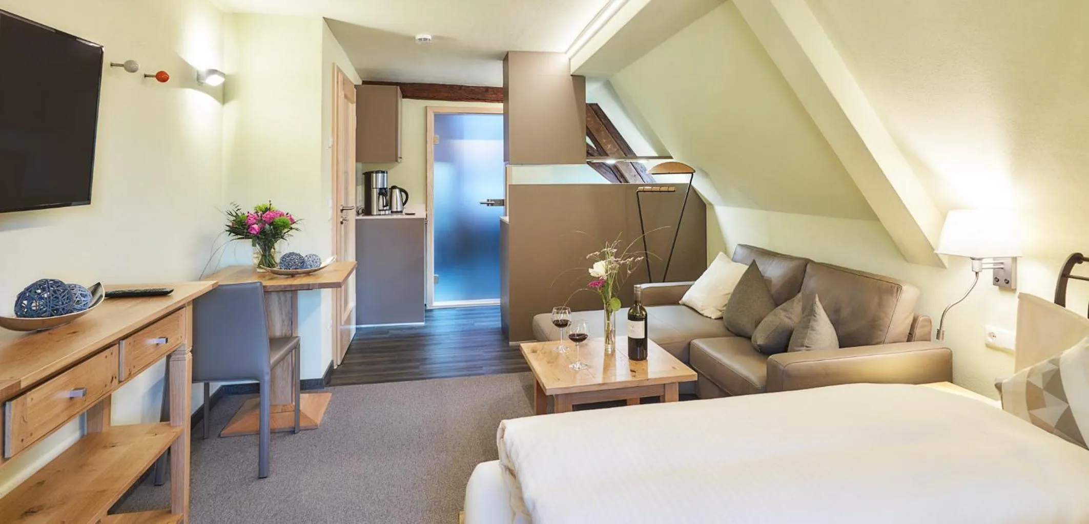 Kitchen or kitchenette, Bed in Klosterstüble