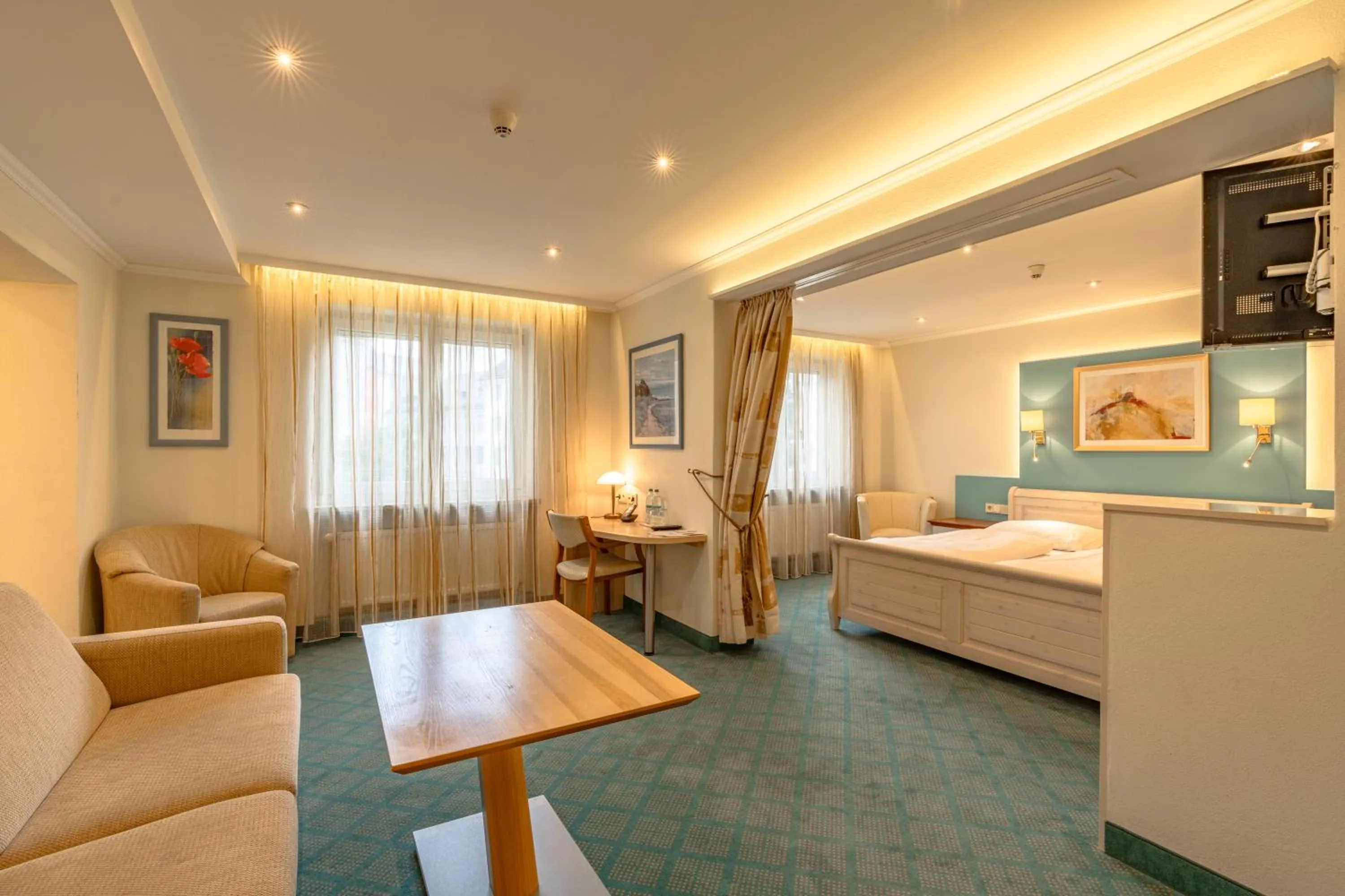 Bed in Parkhotel Crombach