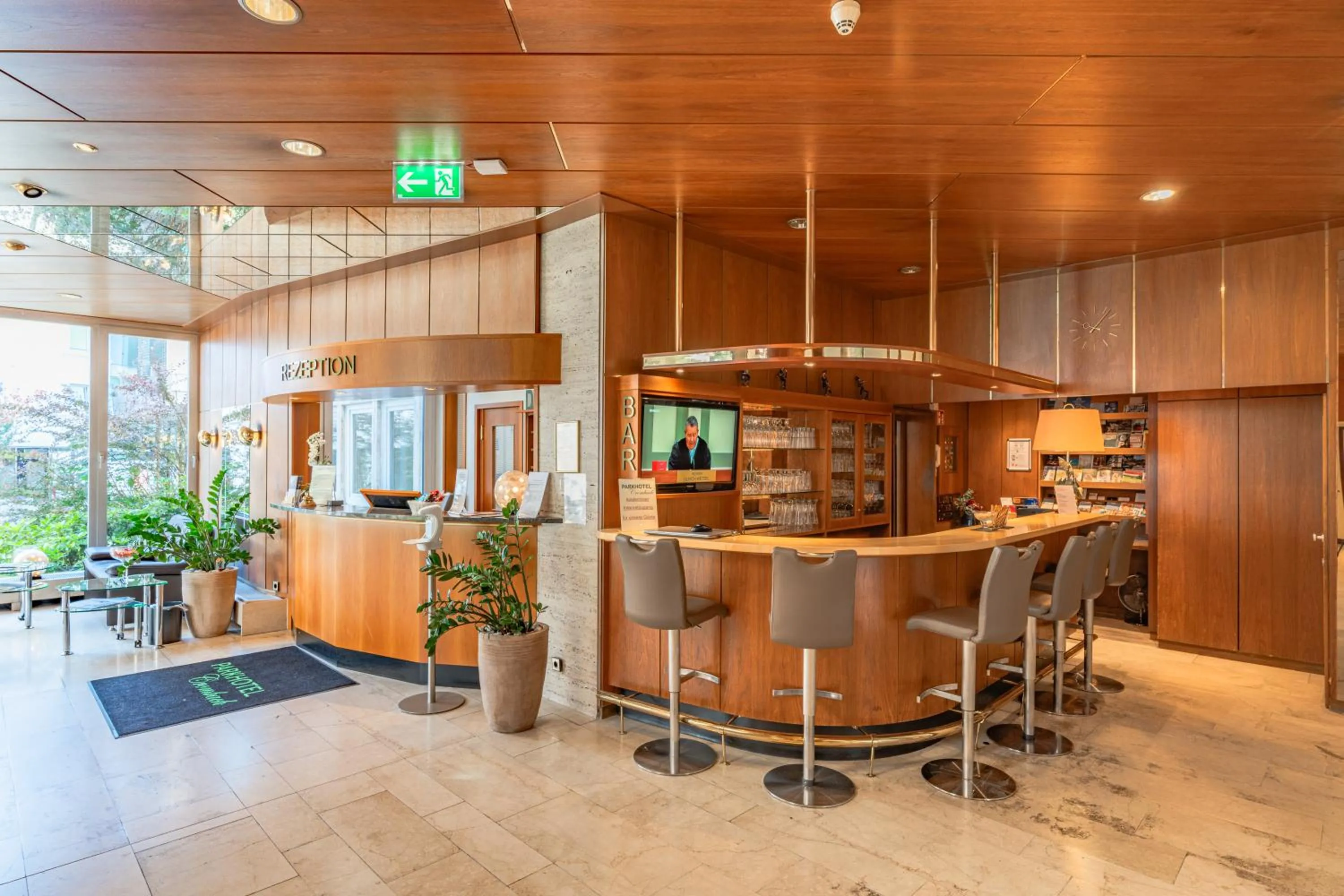 Lobby or reception in Parkhotel Crombach