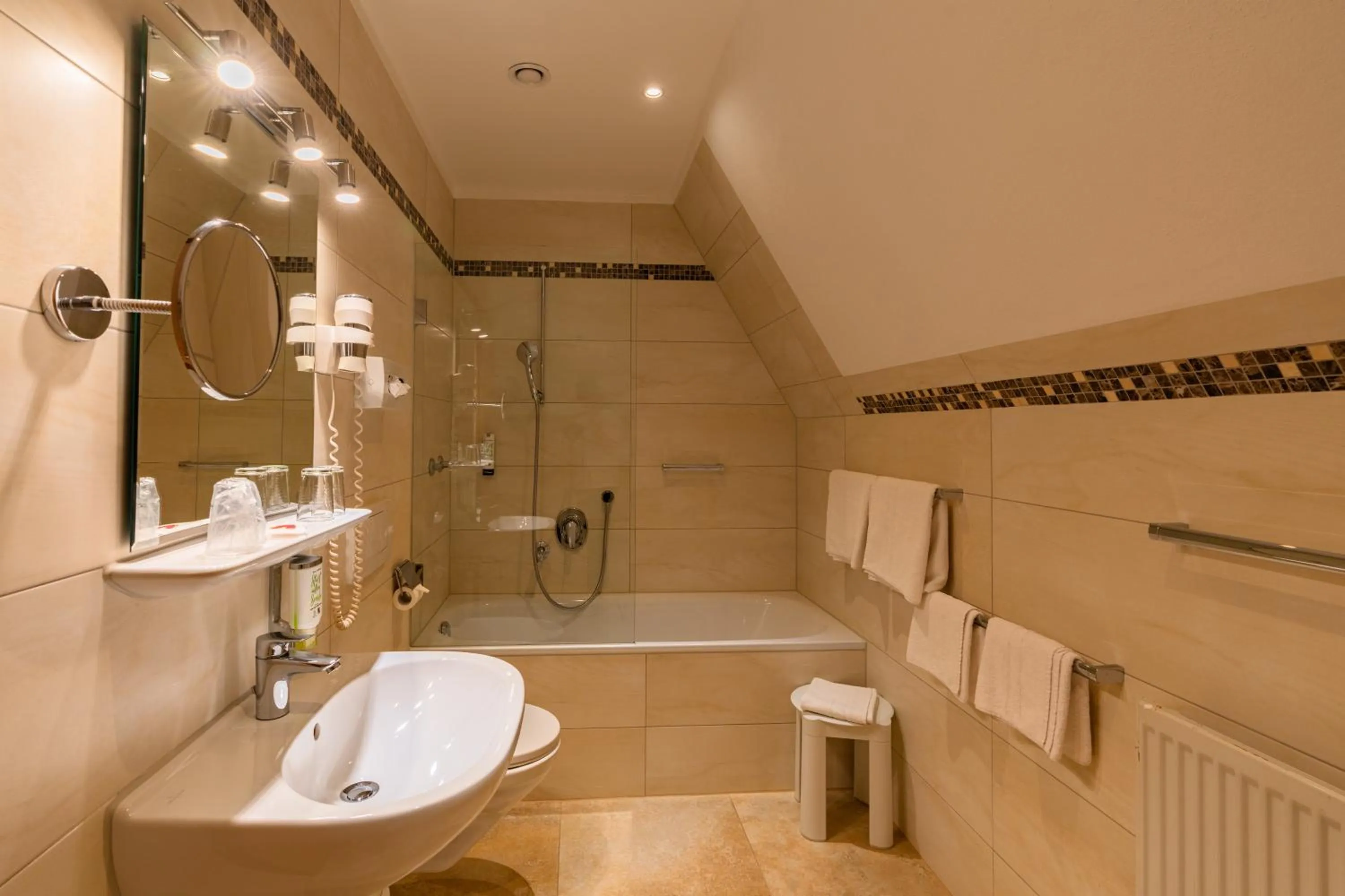 Toilet in Parkhotel Crombach