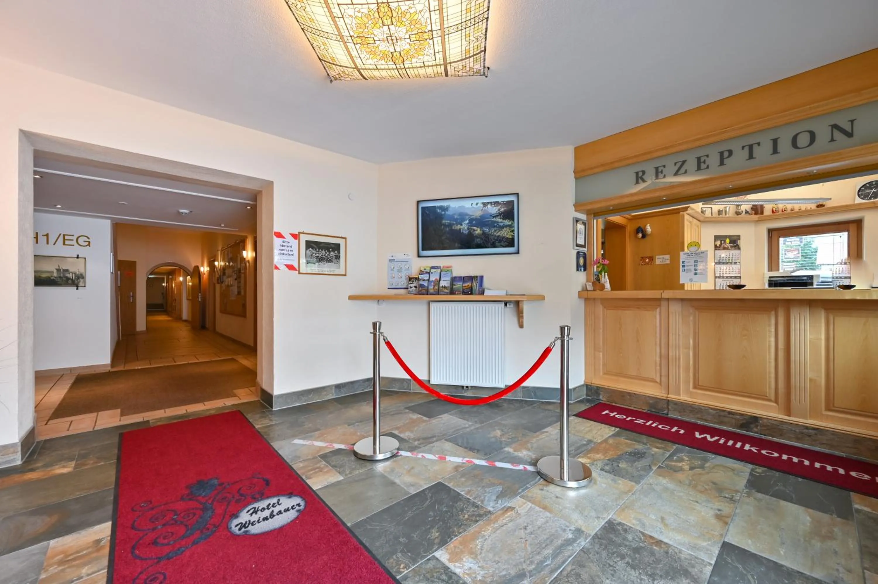 Lobby or reception in Hotel Weinbauer