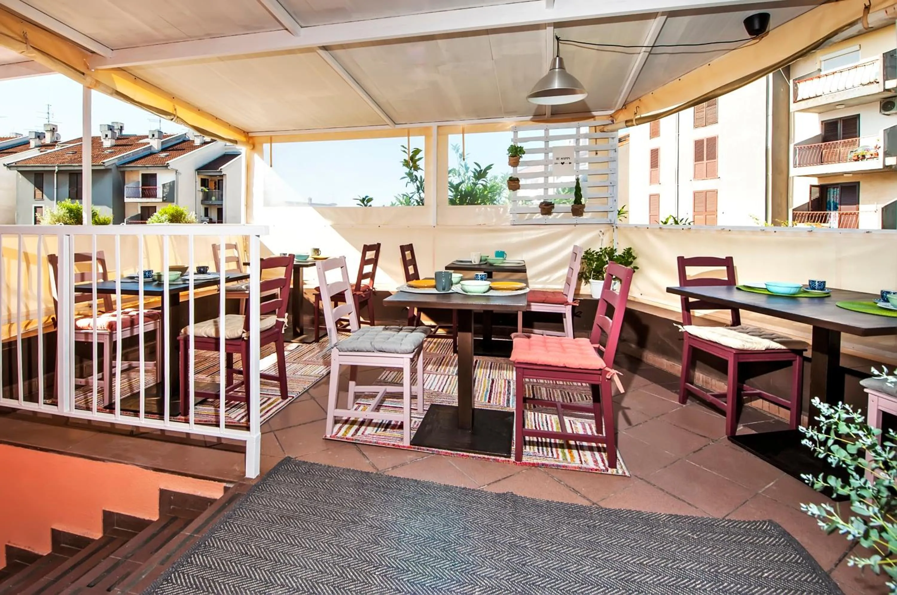 Balcony/Terrace in bed&breakfast Bohemian
