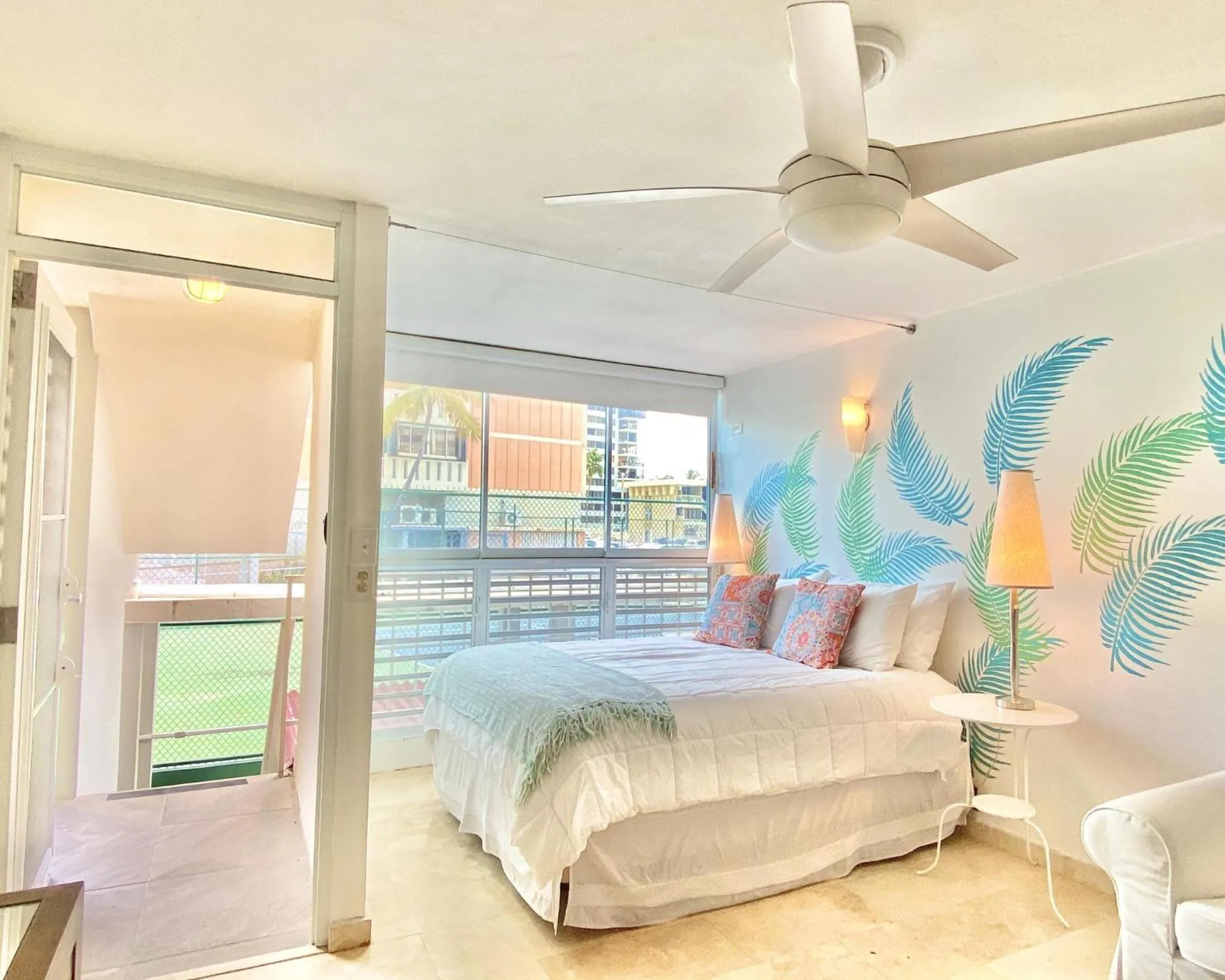 Bed in KASA El Sol by the Sea with Pool and Parking