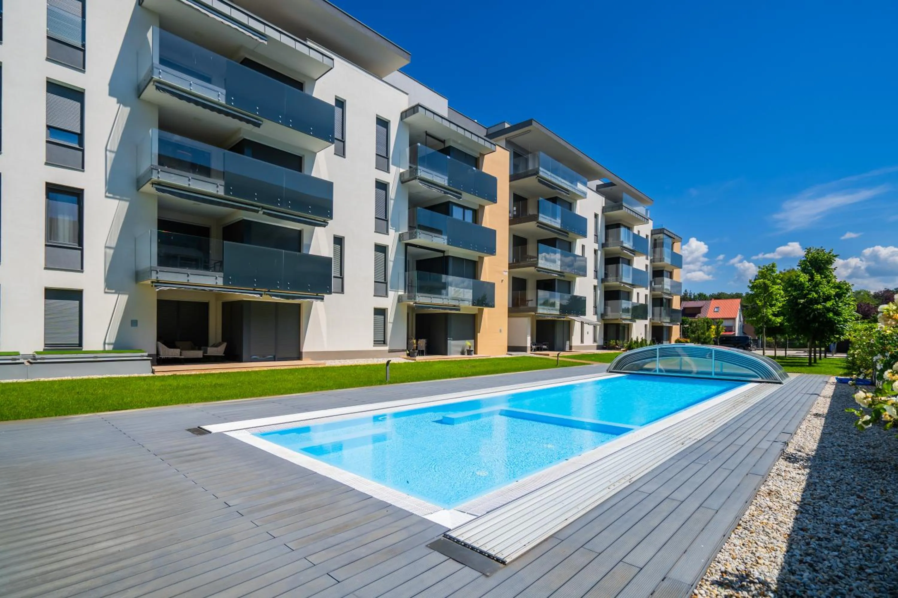 Pool view in MyFlat Casa Galerius Apartment