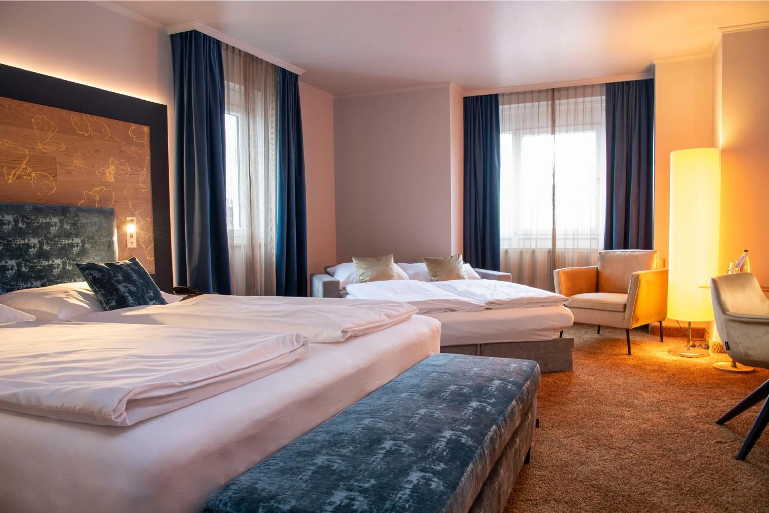 Bed in Ringhotel Reubel