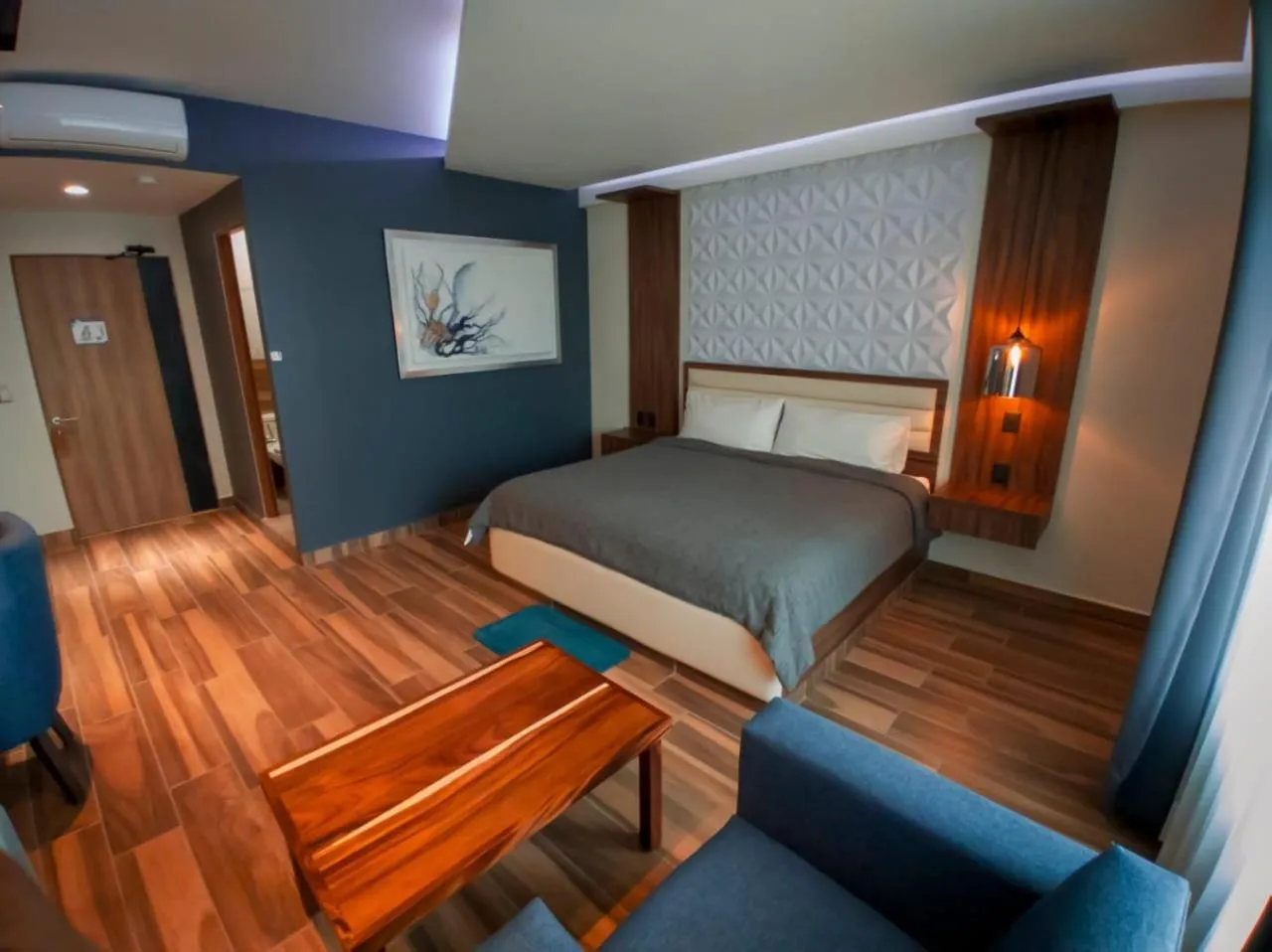 Bed in Hotel San Carlos