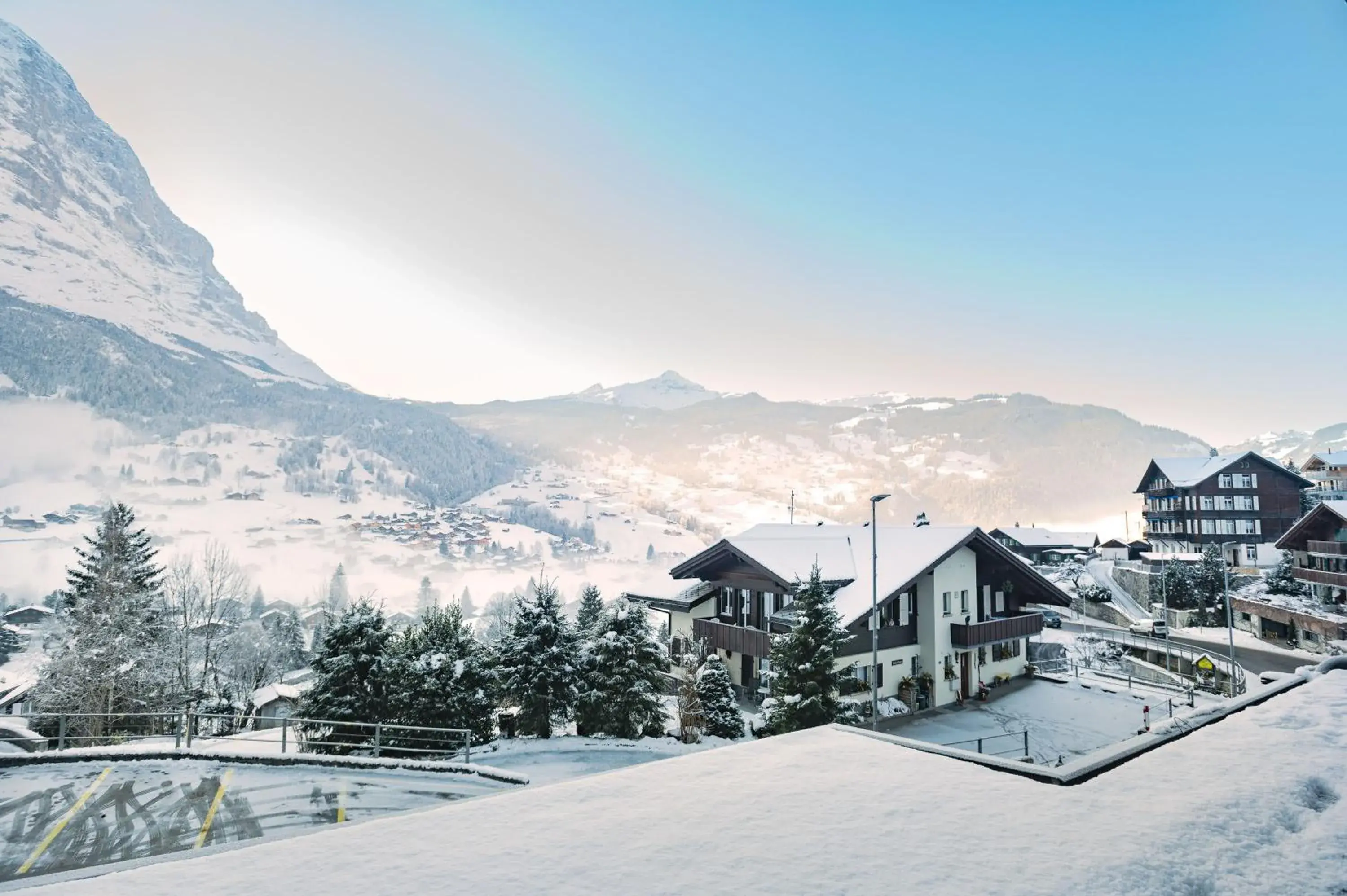 Double Room with Private Bathroom and Mountain View - single occupancy in Jungfrau Lodge, Swiss Mountain Hotel Double Room with Private Bathroom and Mountain View - single occupancy in Jungfrau Lodge, Swiss Mountain Hotel