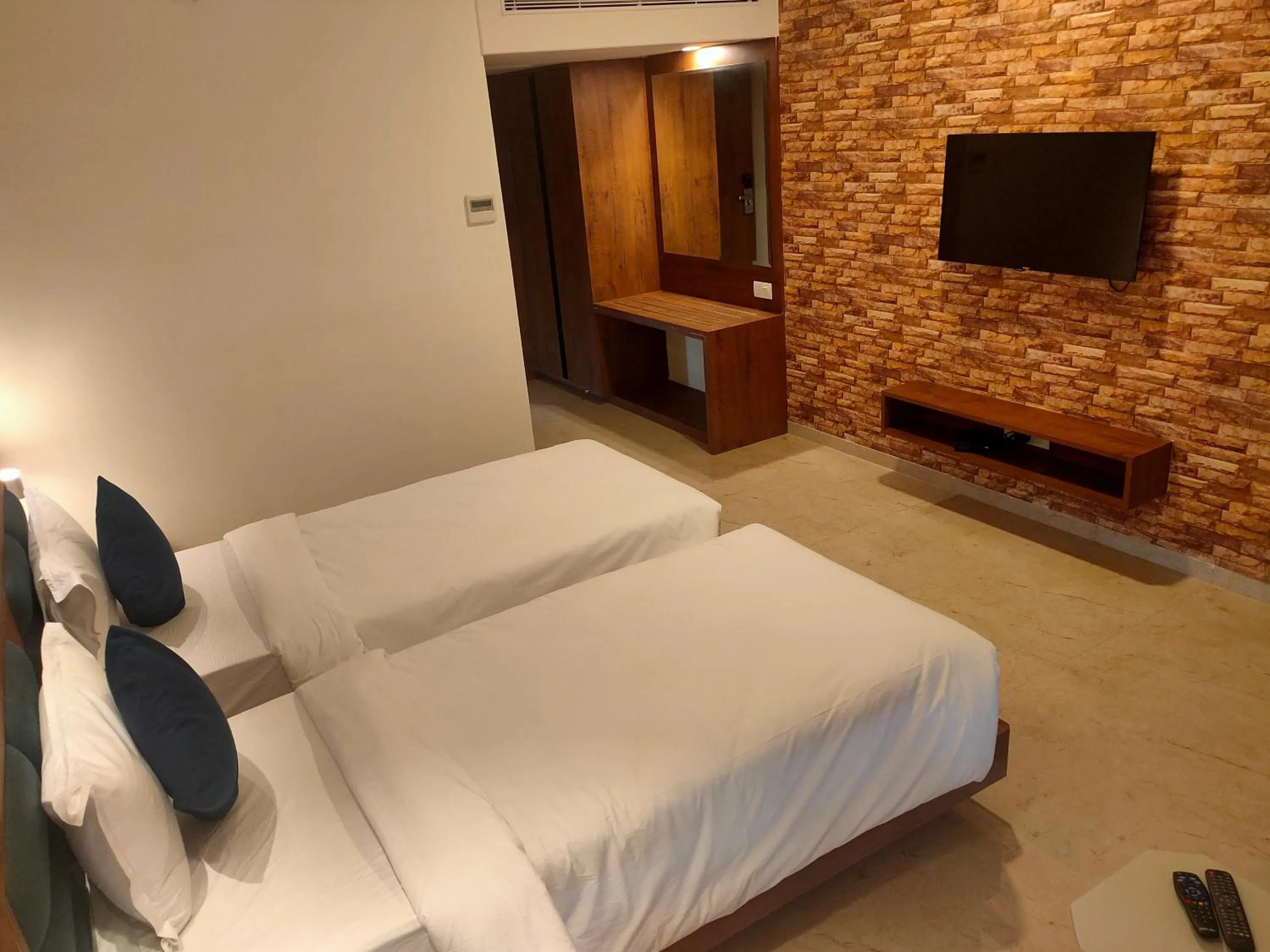 Bed in VITS The Somnath Gateway