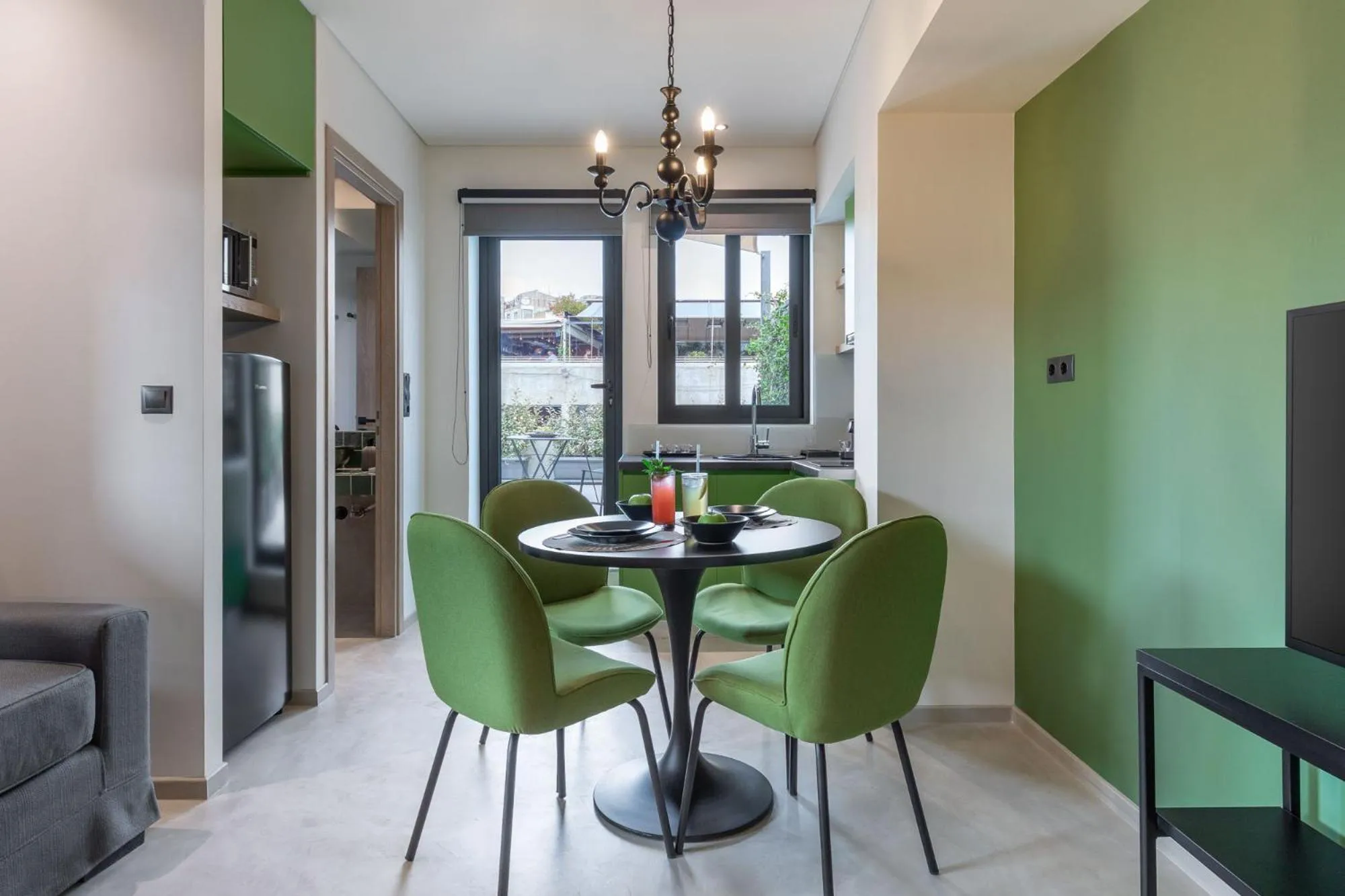 Kitchen or kitchenette in Muse Urban Suites