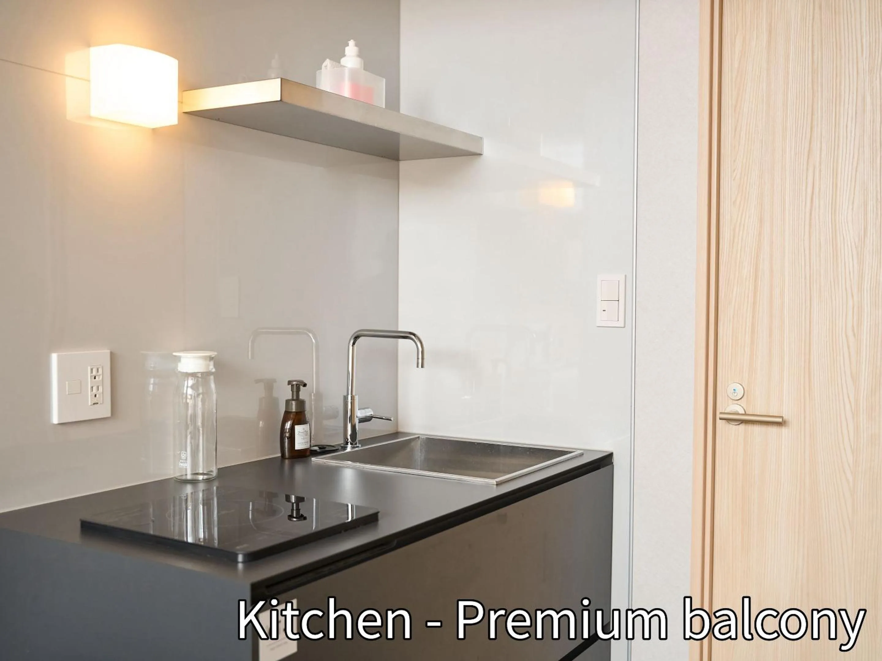 Kitchen or kitchenette in Hotel GOCO stay Kyoto Shijo Kawaramachi